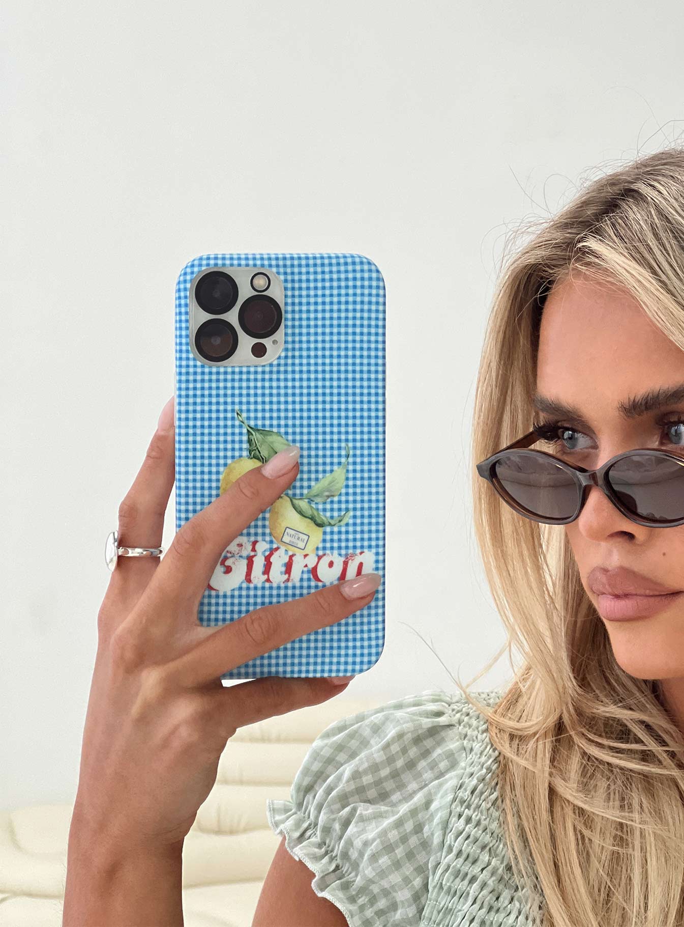 Citron Summer iPhone Case Blue