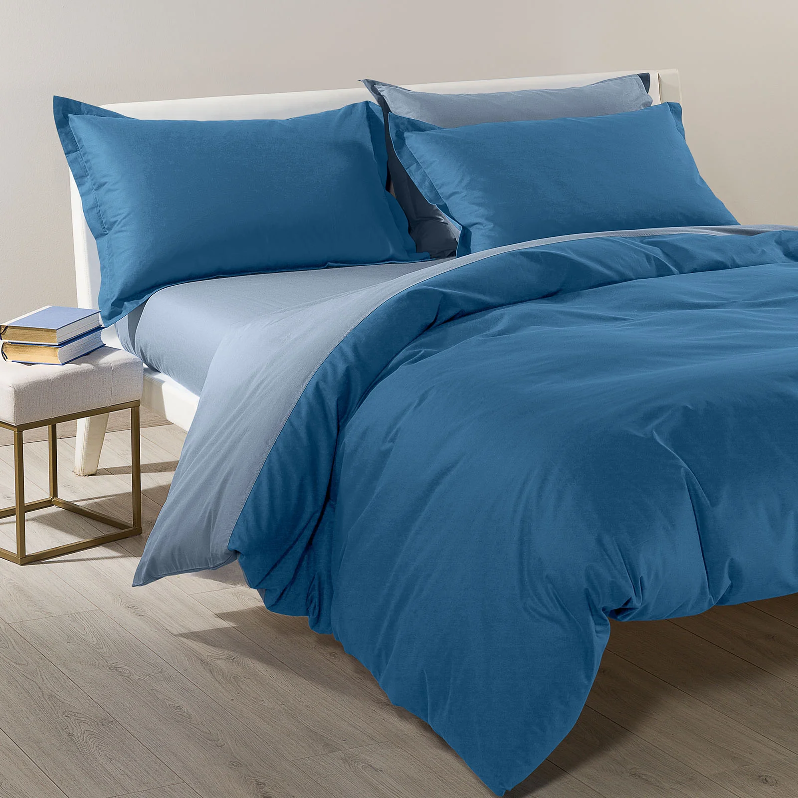 Complete Bicolor Double cotton cover Avio Caleffi