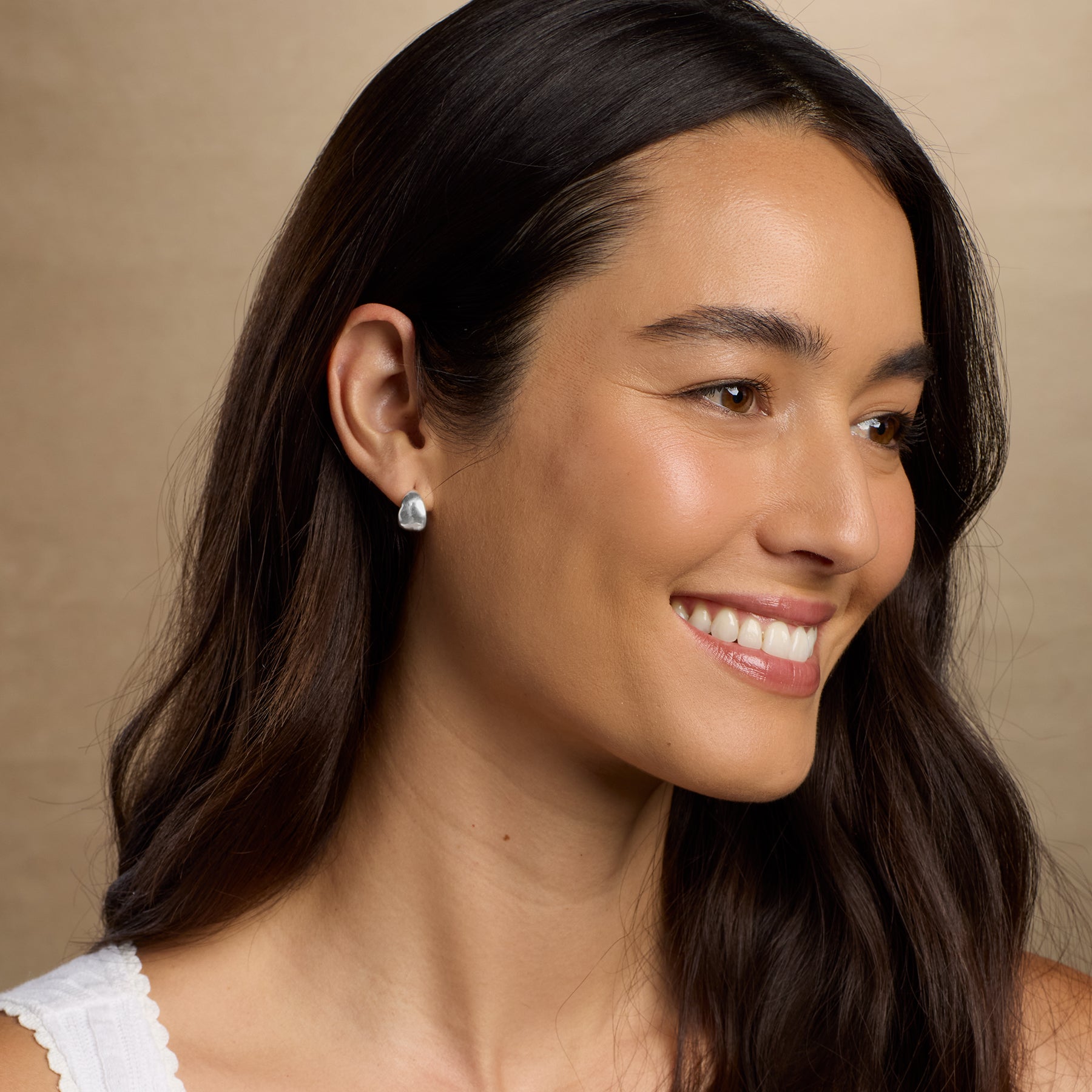 Dimpled Demi Hoops - Sundance Living