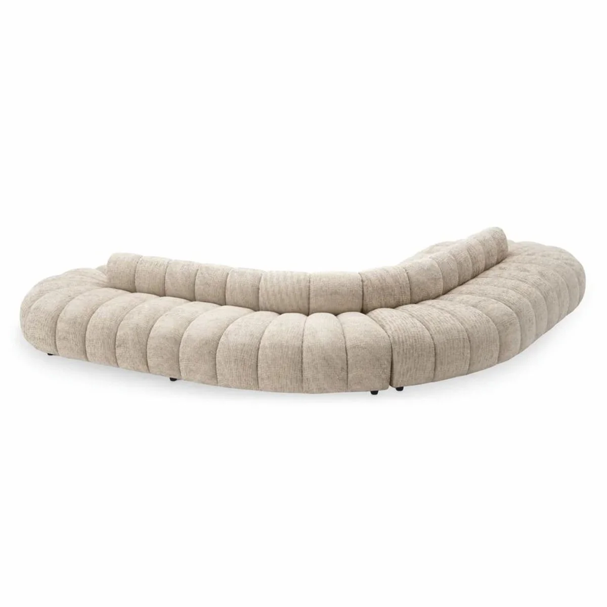 Luxury sofa beige / black 331 cm - luxury hotel furniture