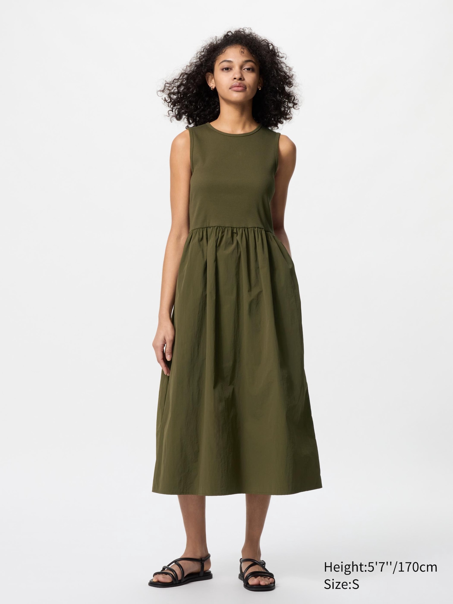 Combination Sleeveless Dress