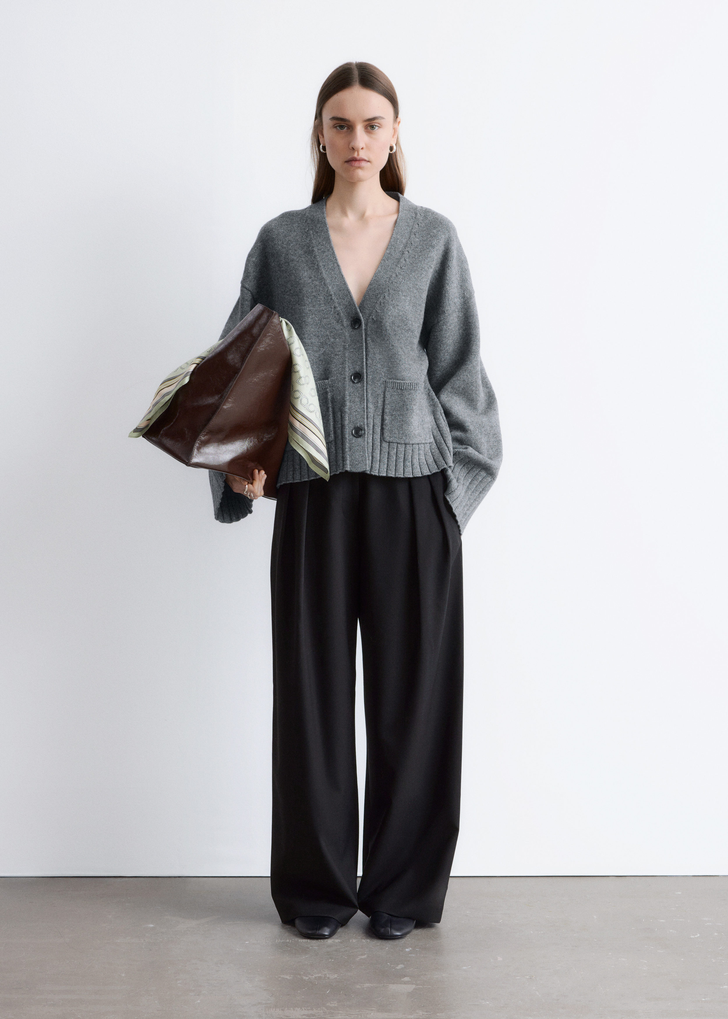 & Other Stories TAPERED KNIT CARDIGAN