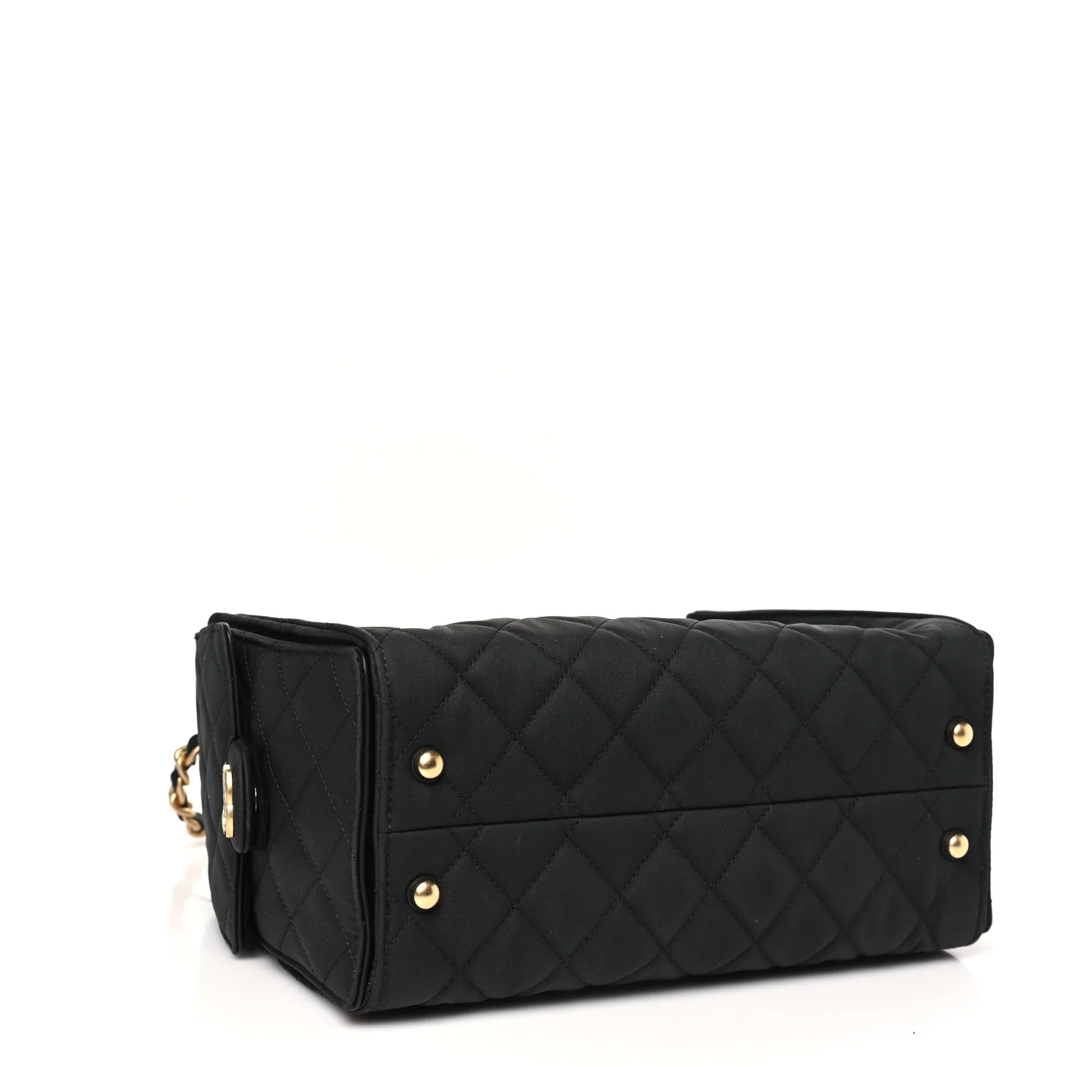 Canvas Quilted Small Chanel 25 Handbag Black - Top Club