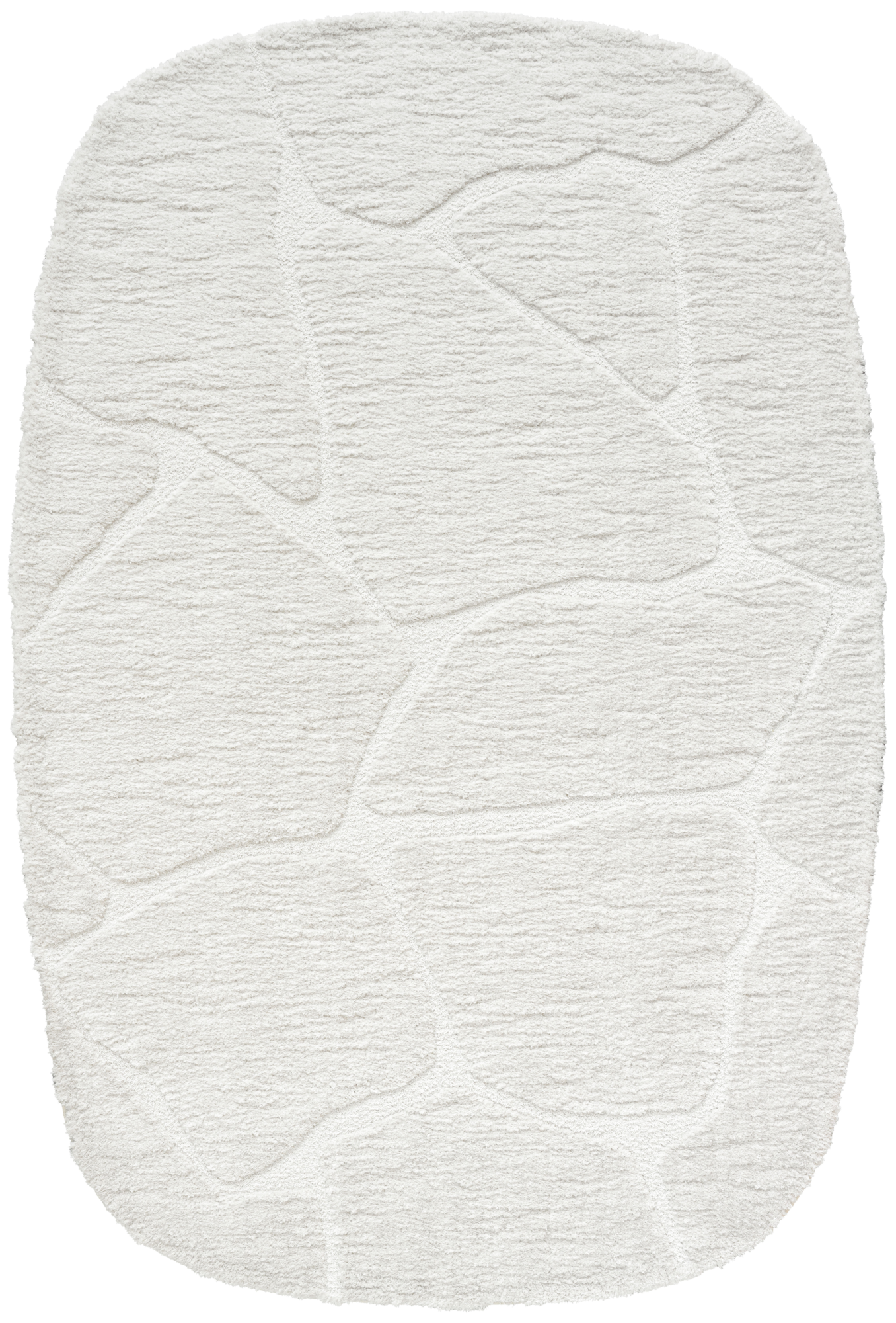 Vloerkleed Macy Creme - Rounded Corners 160 x 230 cm