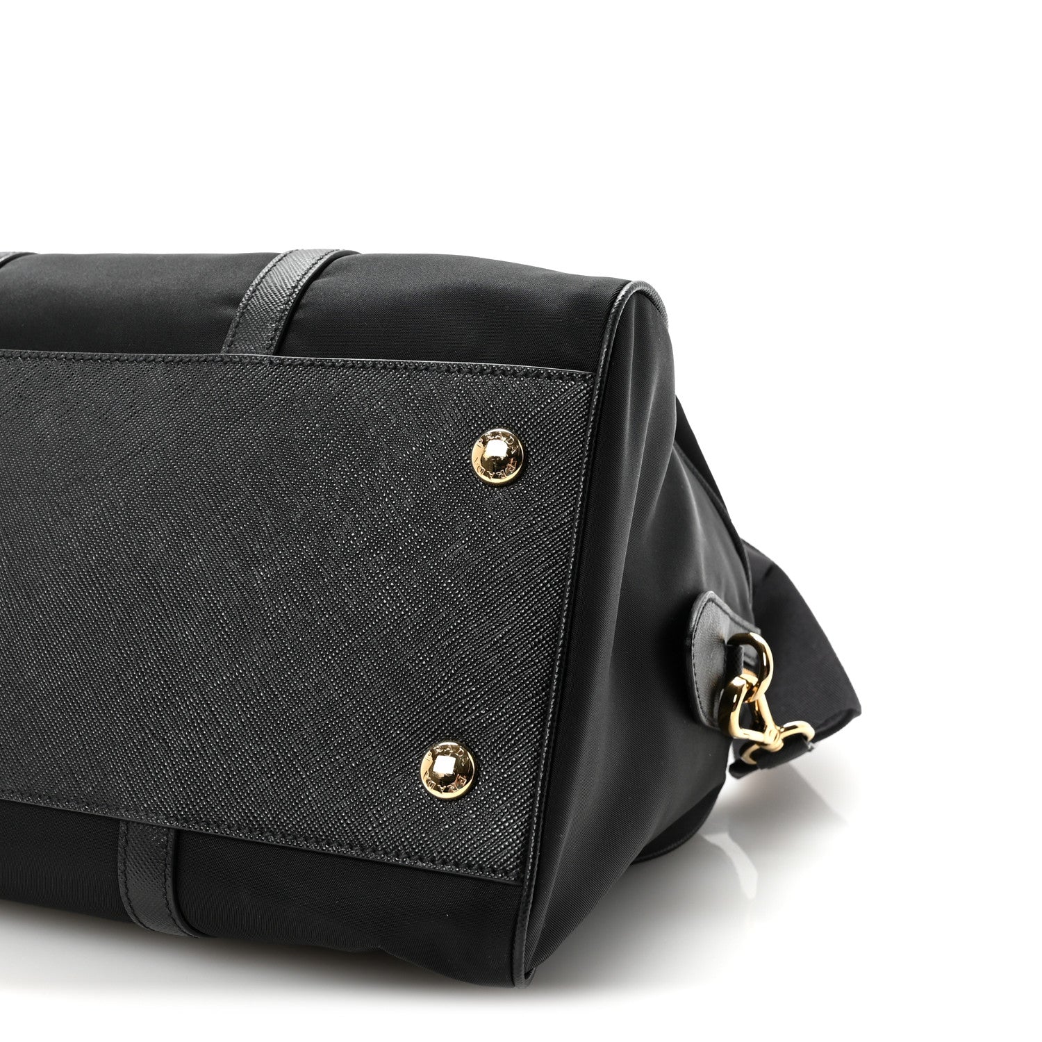 Re-Nylon Saffiano Medium Re-Edition 1978 Top Handle Bag Black - Top Club