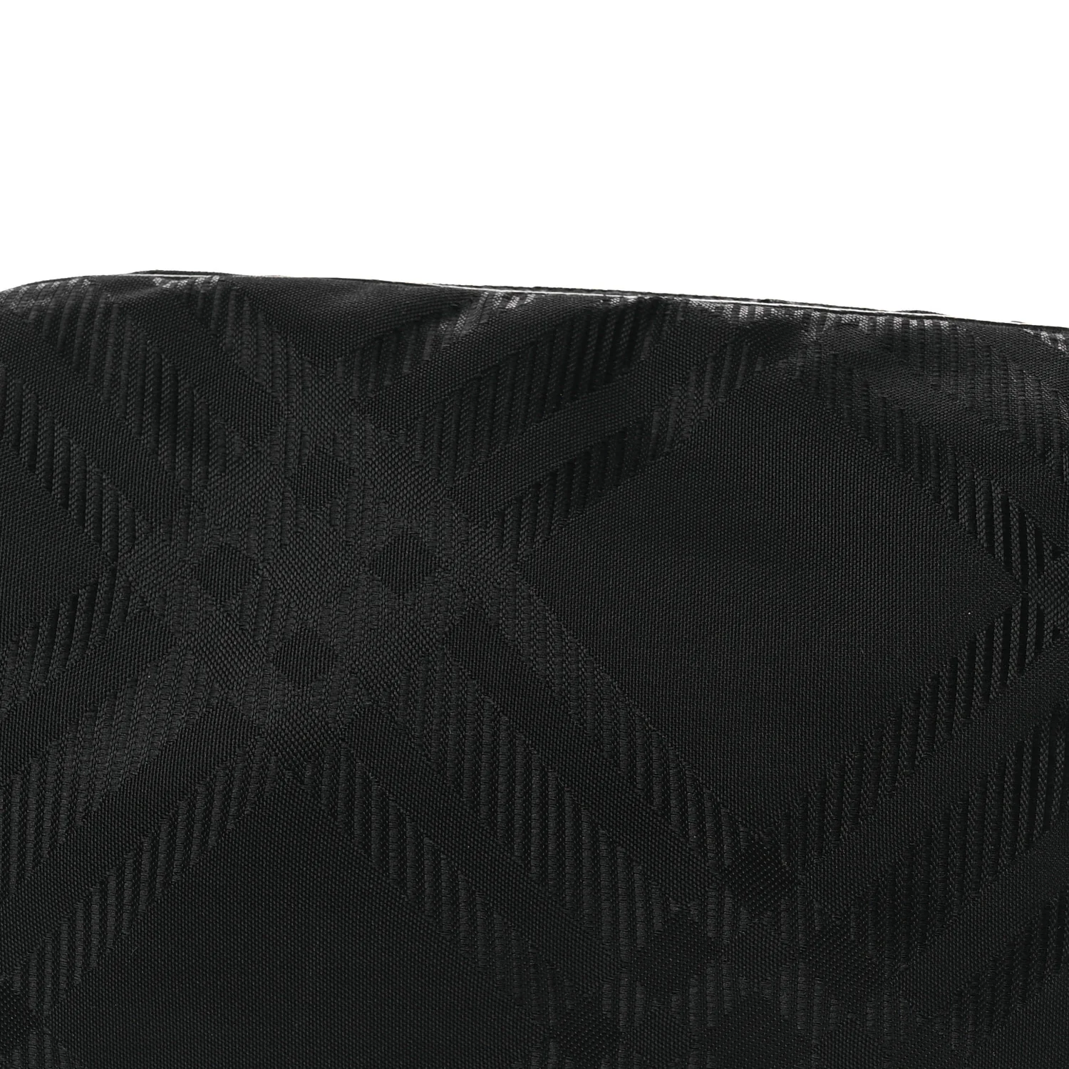 Nylon Jacquard Check Belt Bag Black - Top Club