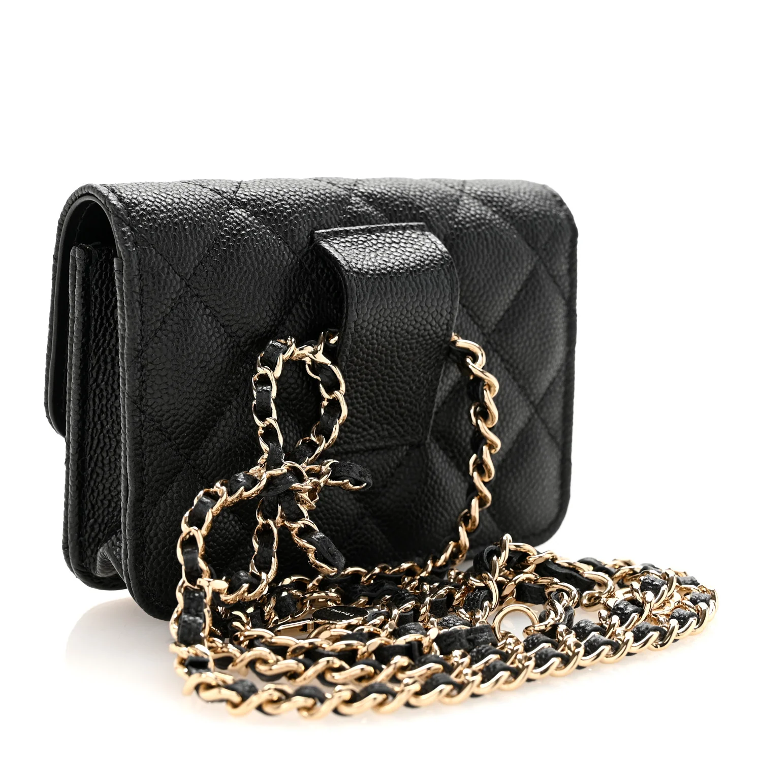 Caviar Quilted Belt Bag Black - Top Club