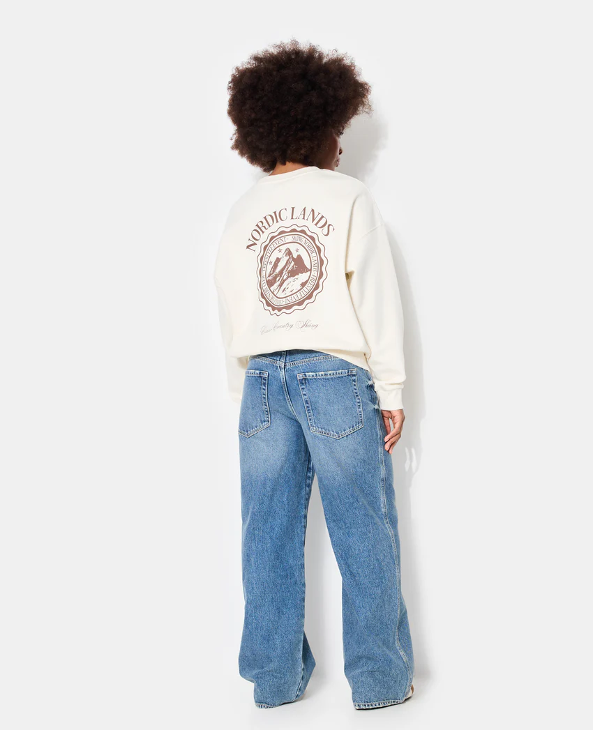 Pimkie Sweat oversize avec print poitrine et dos