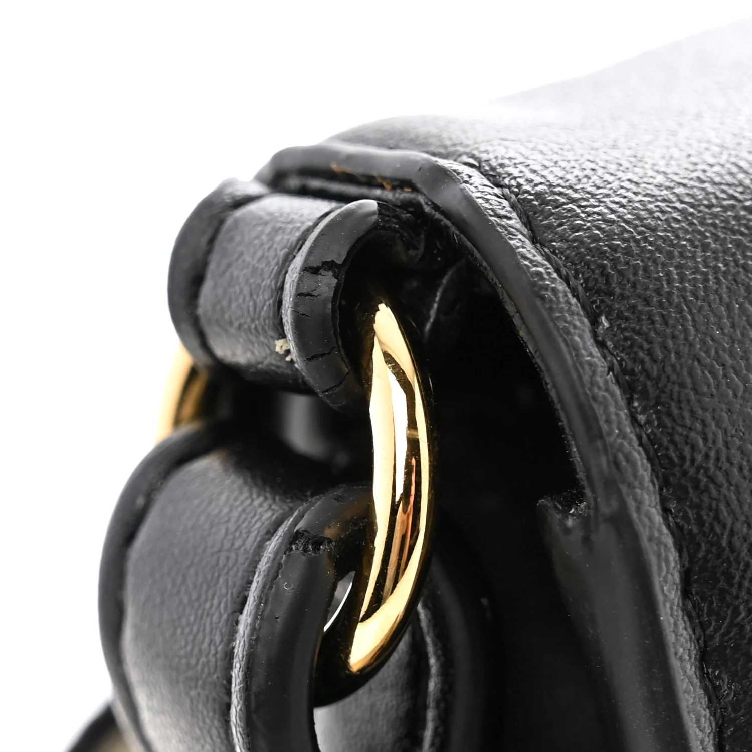 Eco Alter Nappa Perforated Logo Mini Crossbody Bag Black - Top Club