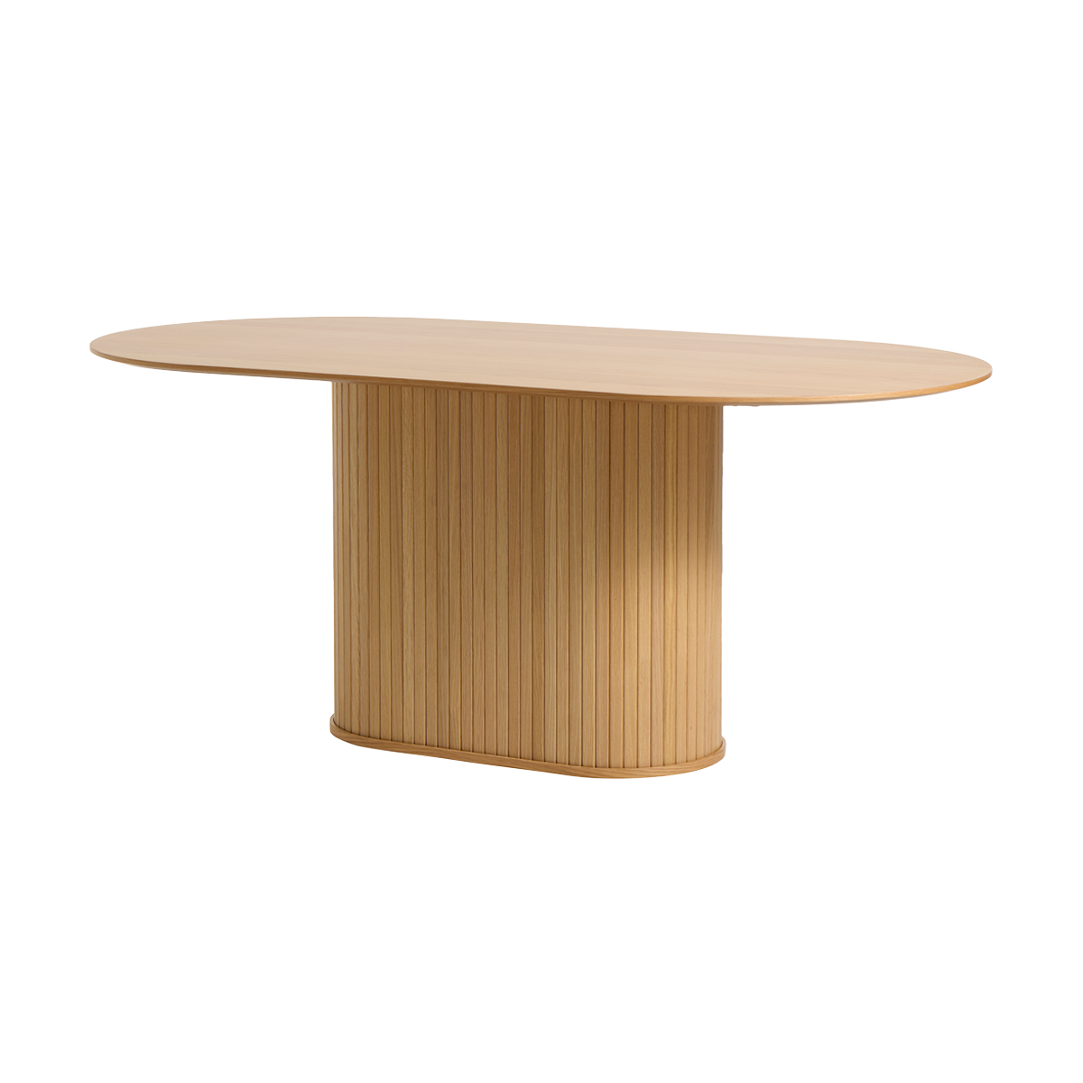 Eettafel Lenn ovaal hout Naturel eiken