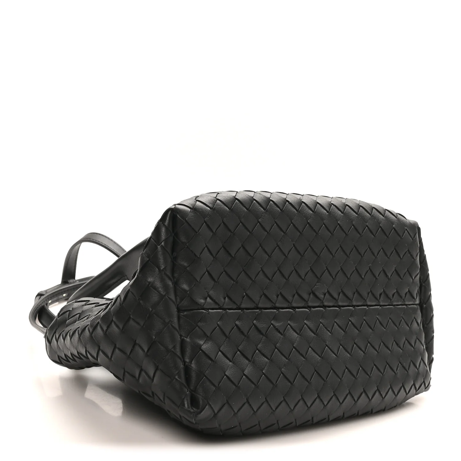 Calfskin Intrecciato Small Pinacoteca Tote Black Fondant - Top Club