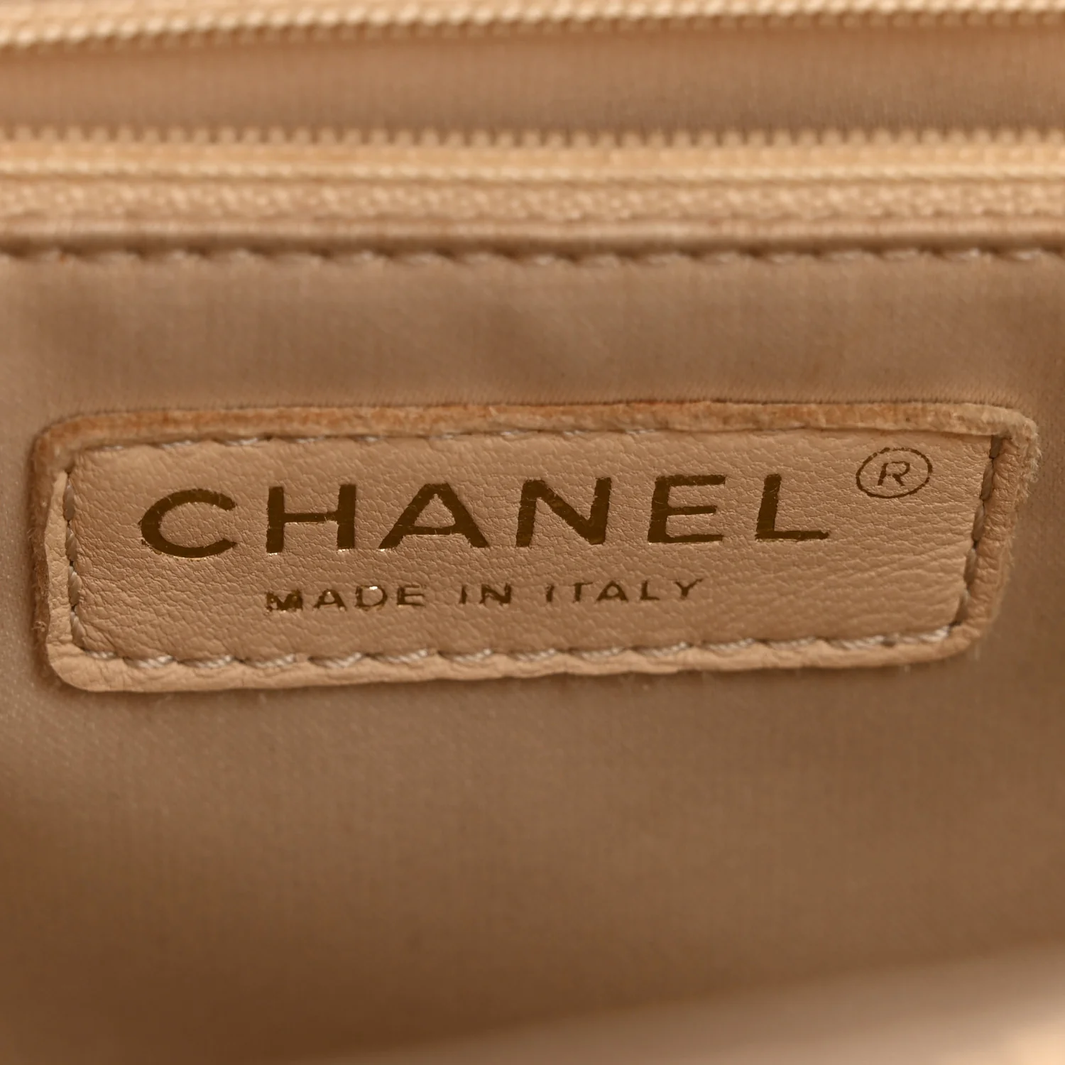 Caviar Quilted Grand Shopping Tote GST Beige - Top Club