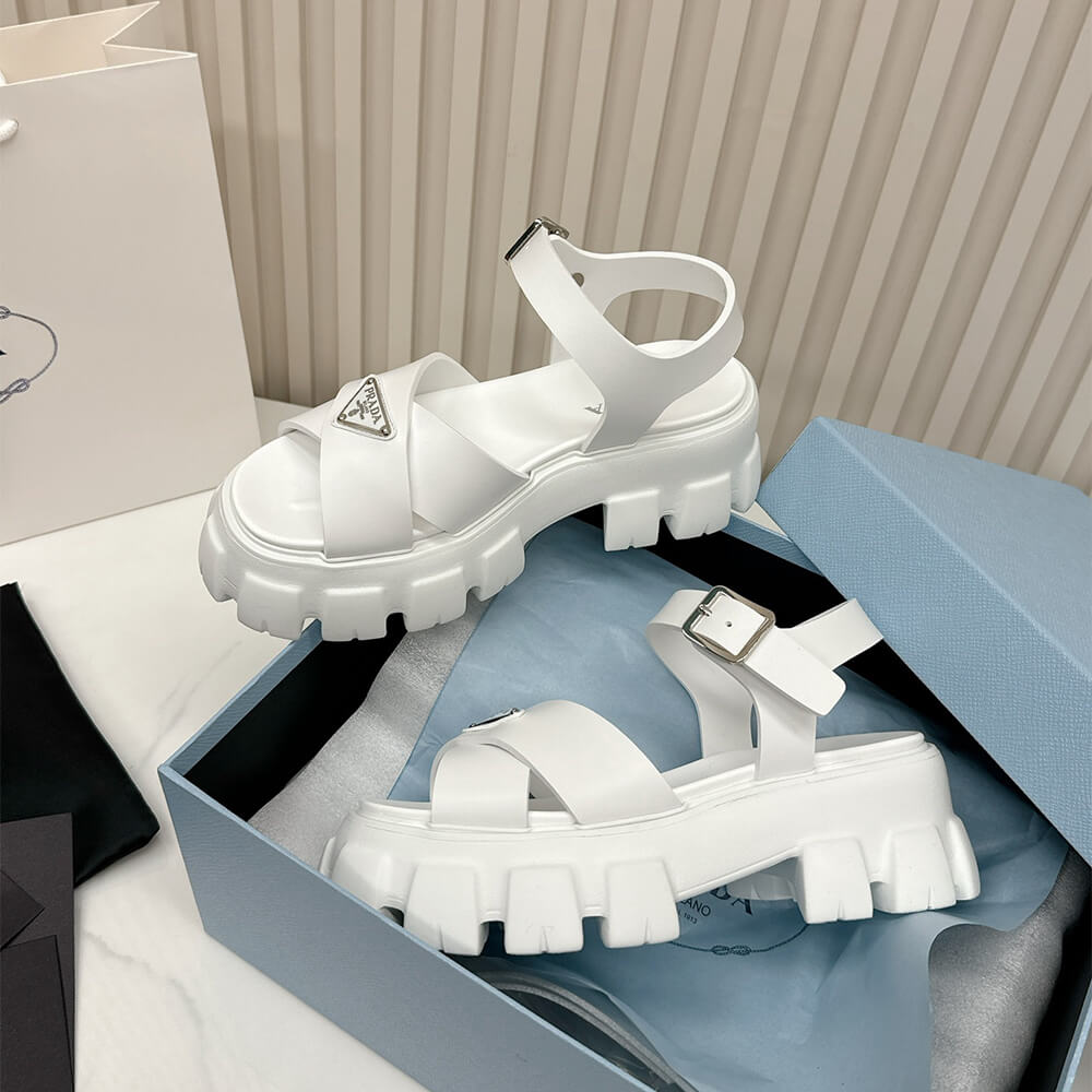 PRADA Monolith rubber sandals - Top Club