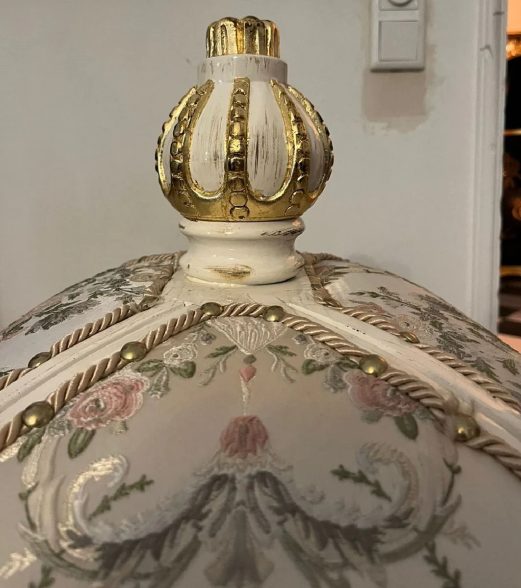 Pompöös by Baroque cat house silver / cream - designed by Harald Glööckler