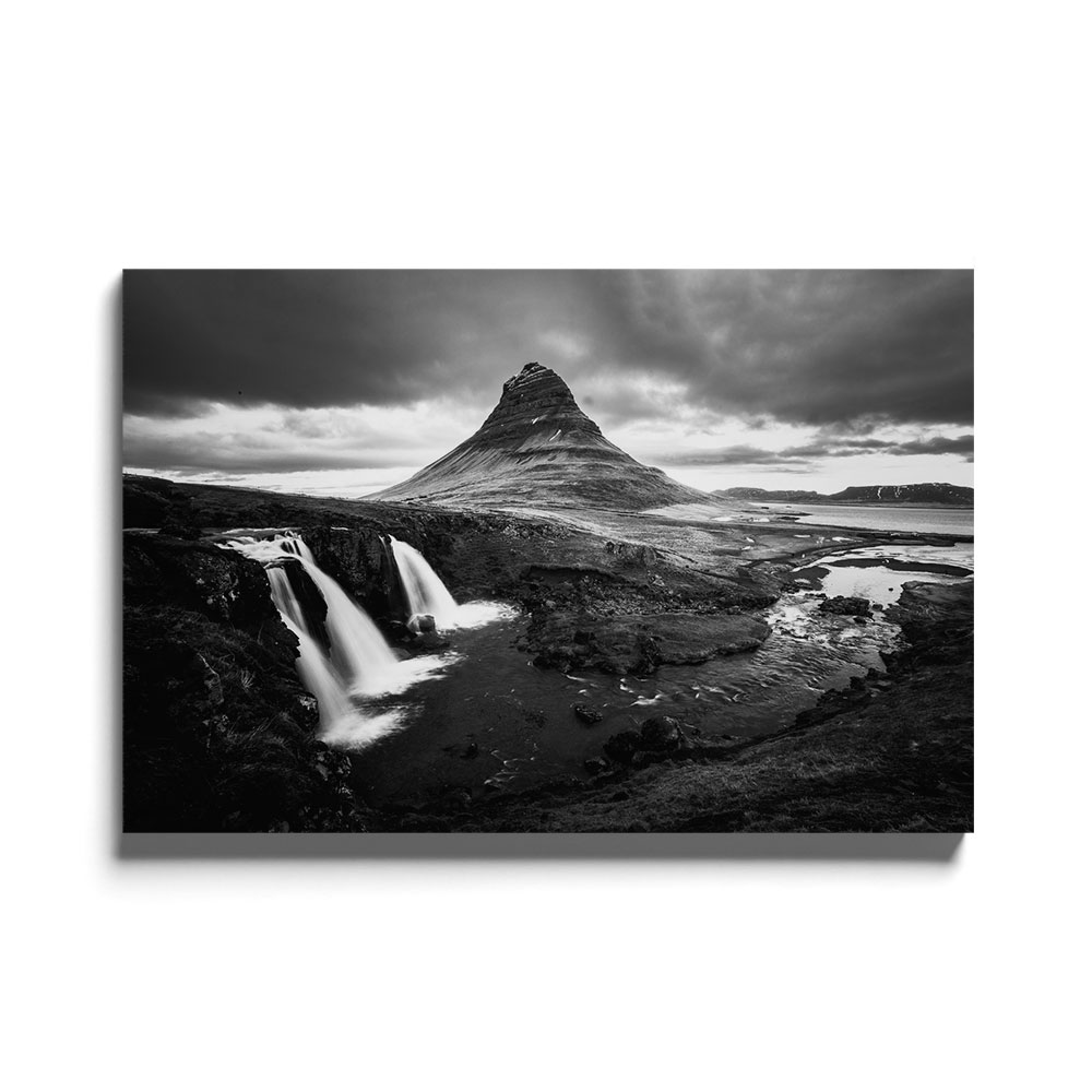 Walljar acrylglas schilderij - Iceland Waterfall Acrylglas schilderij - 150 x 225 cm