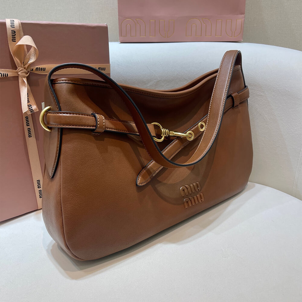 MIUMIU Medium Aventure nappa leather bag(HIGH-END GRADE) - Top Club