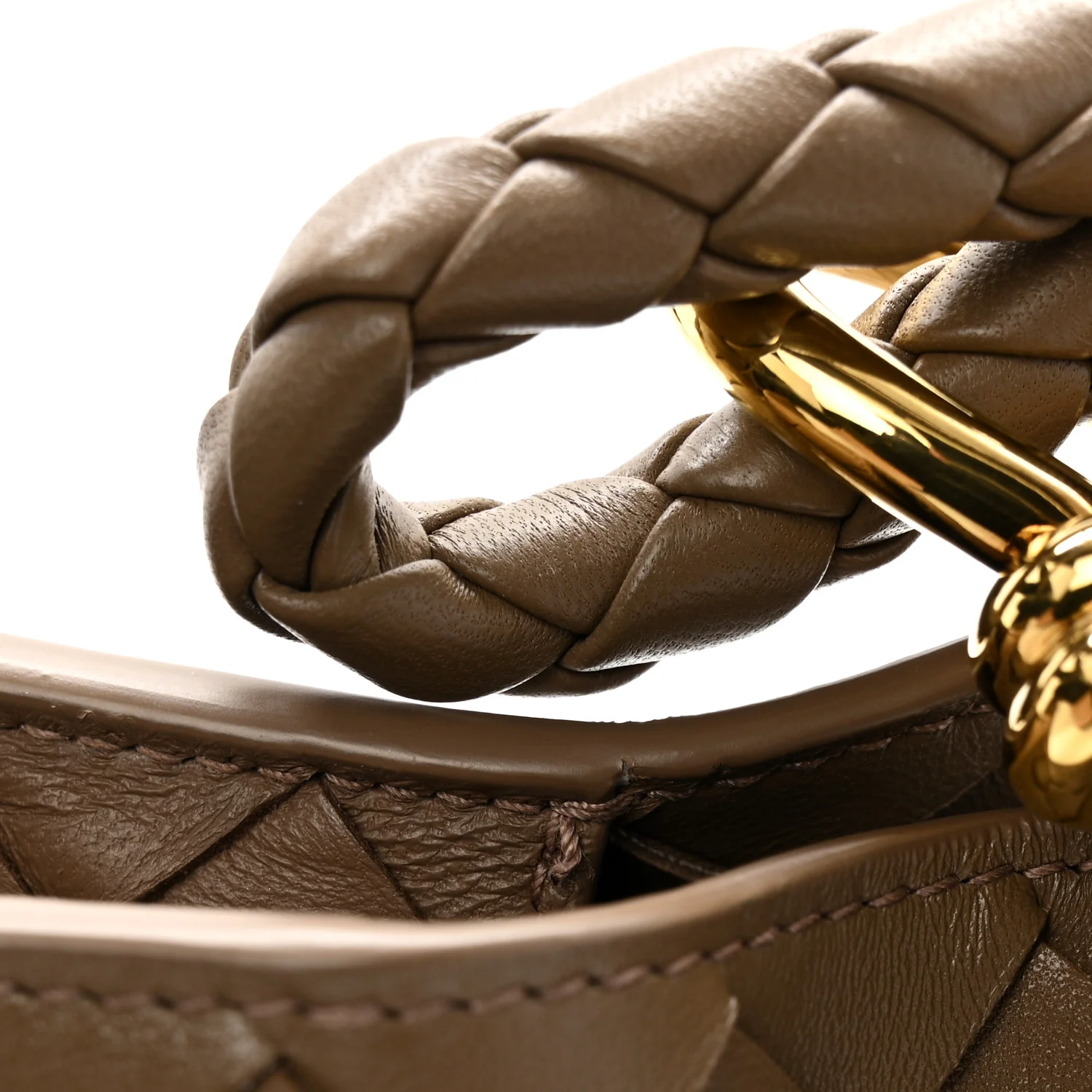 Nappa Intrecciato Large Andiamo Parachute Shoulder Bag Pinecone - Top Club