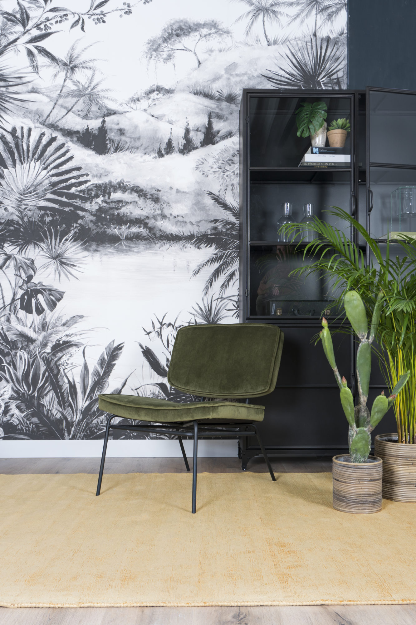 Vloerkleed Viscose - Oker 200 x 280 cm