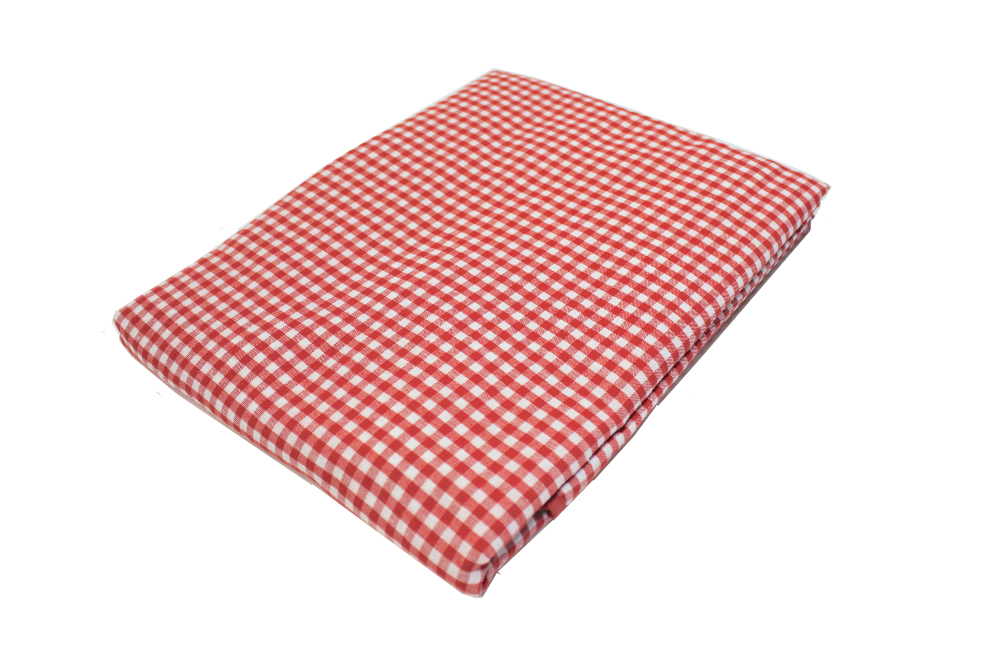 Tafelkleed Kleine ruit rood (strijkvrij) 200 cm rond