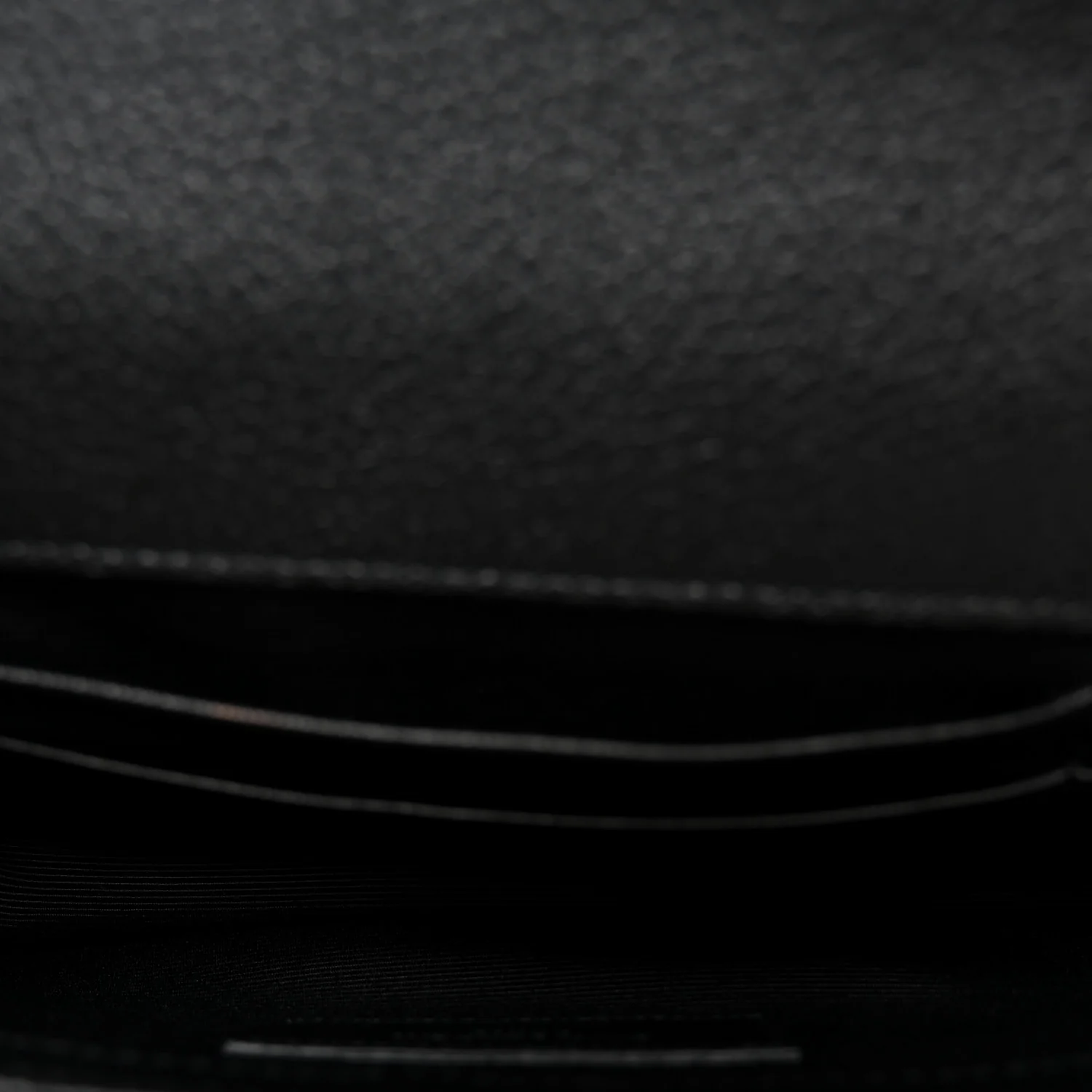 Grained Calfskin Matelasse Chevron Classic Monogram Baby Chain Bag Black - Top Club