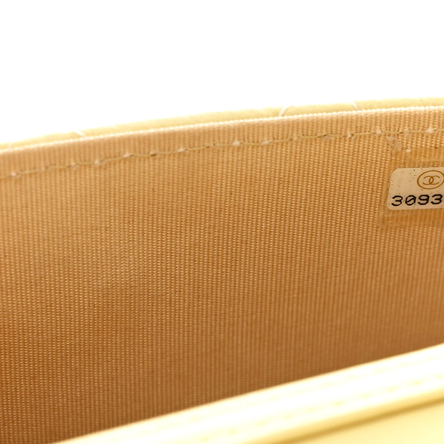 Lambskin Quilted Pearl Crush Clutch With Chain Yellow - Top Club