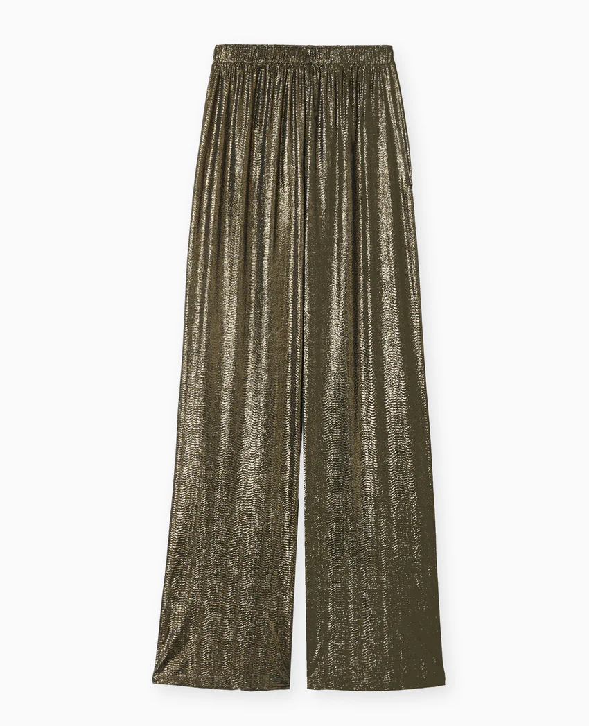 Pimkie Pantalon fluide en tissu texturé avec lurex argenté