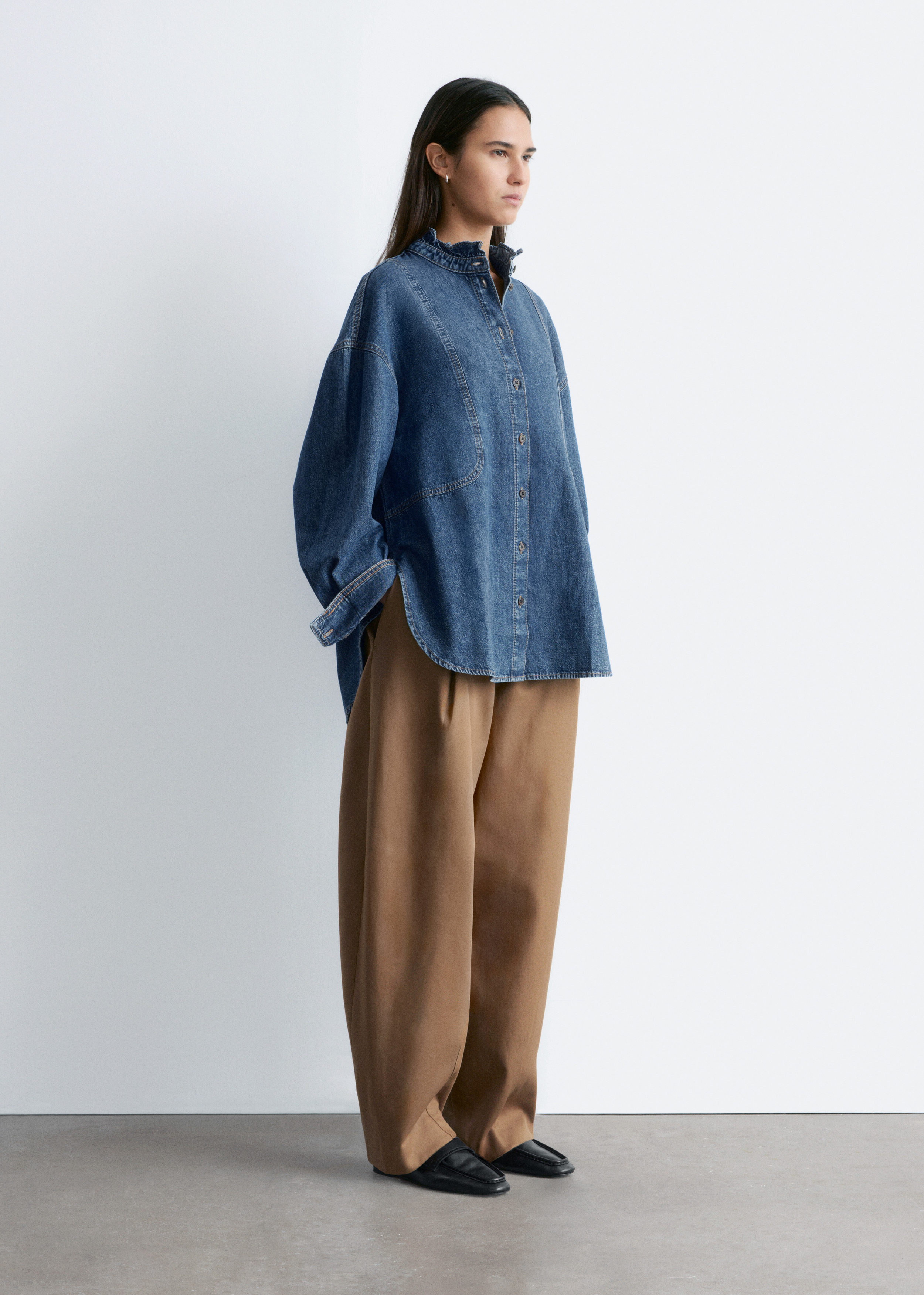 & Other Stories OVERSIZED DENIM BLOUSE