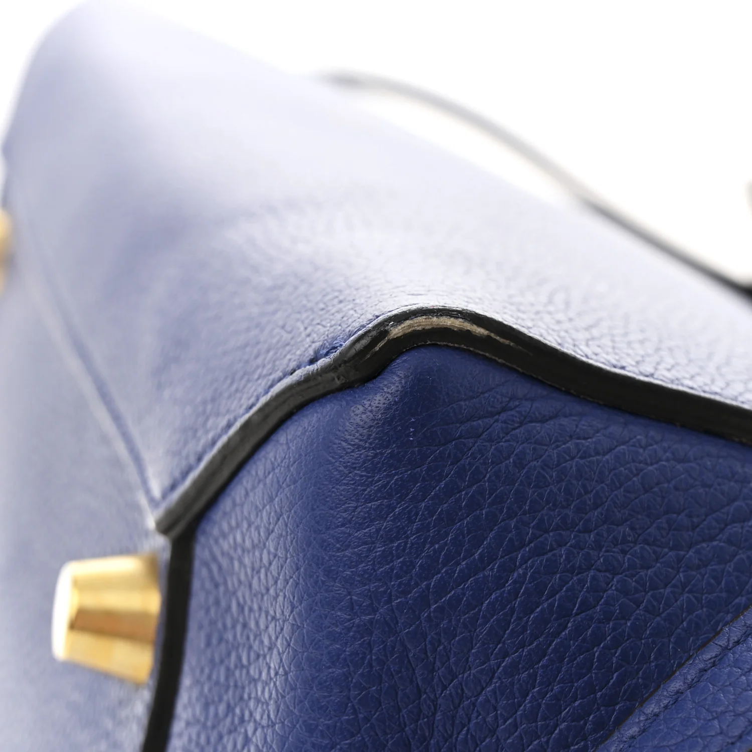 Grained Calfskin Mini Belt Bag Indigo - Top Club