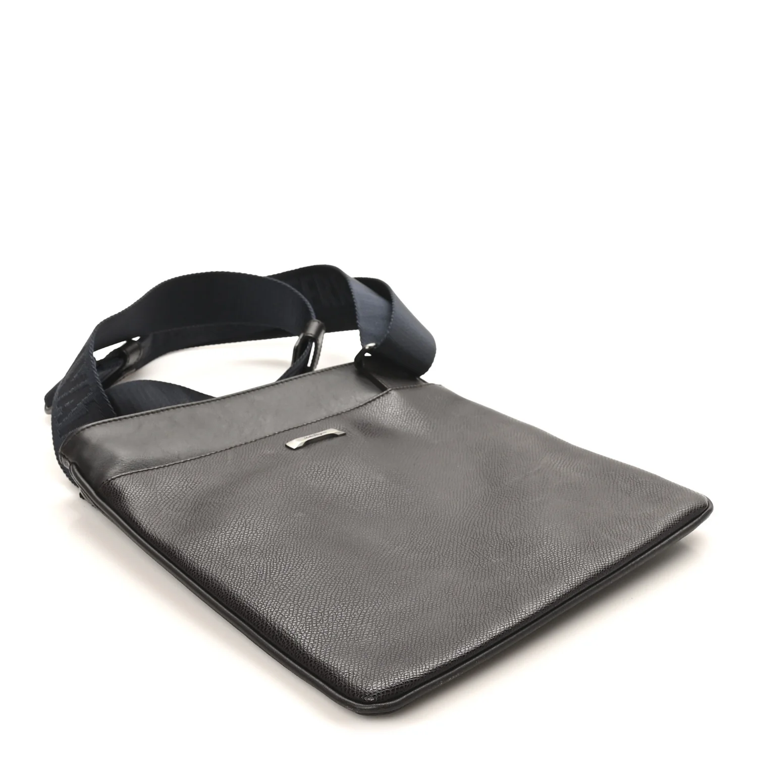 Stamped Calfskin Crossbody Bag Brown - Top Club