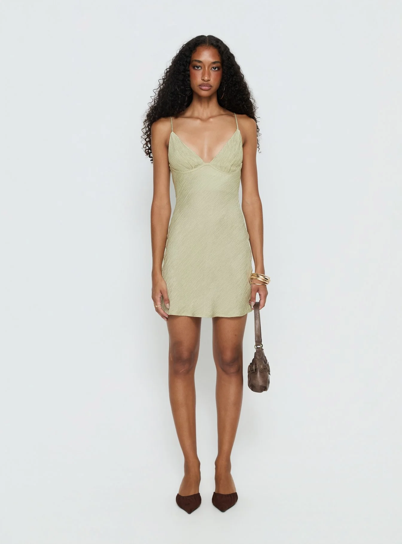 Makaia Balconette Mini Dress Sage