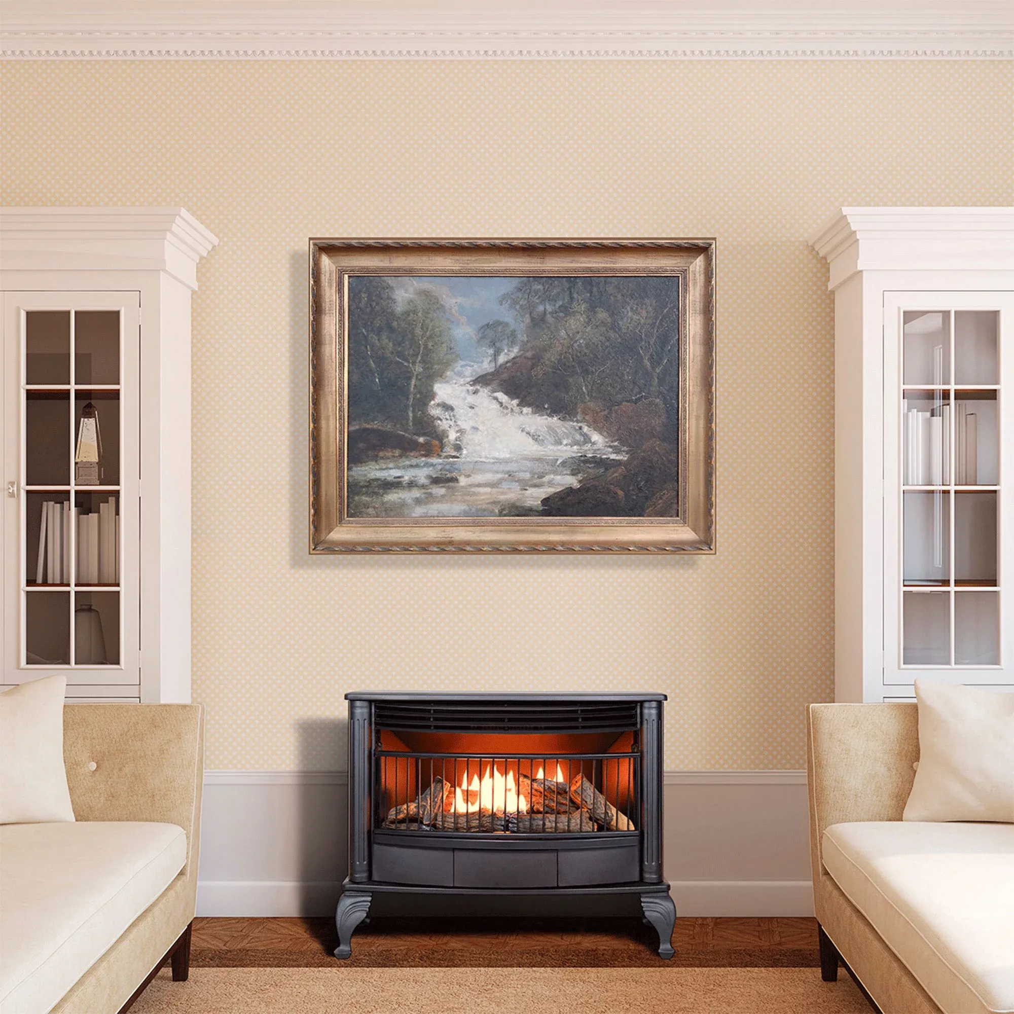 2025 Procom Vent less Dual Fuel Gas Stove - 25,000 BTU, Remote Control, Black Finish - Model# QNSD250RT