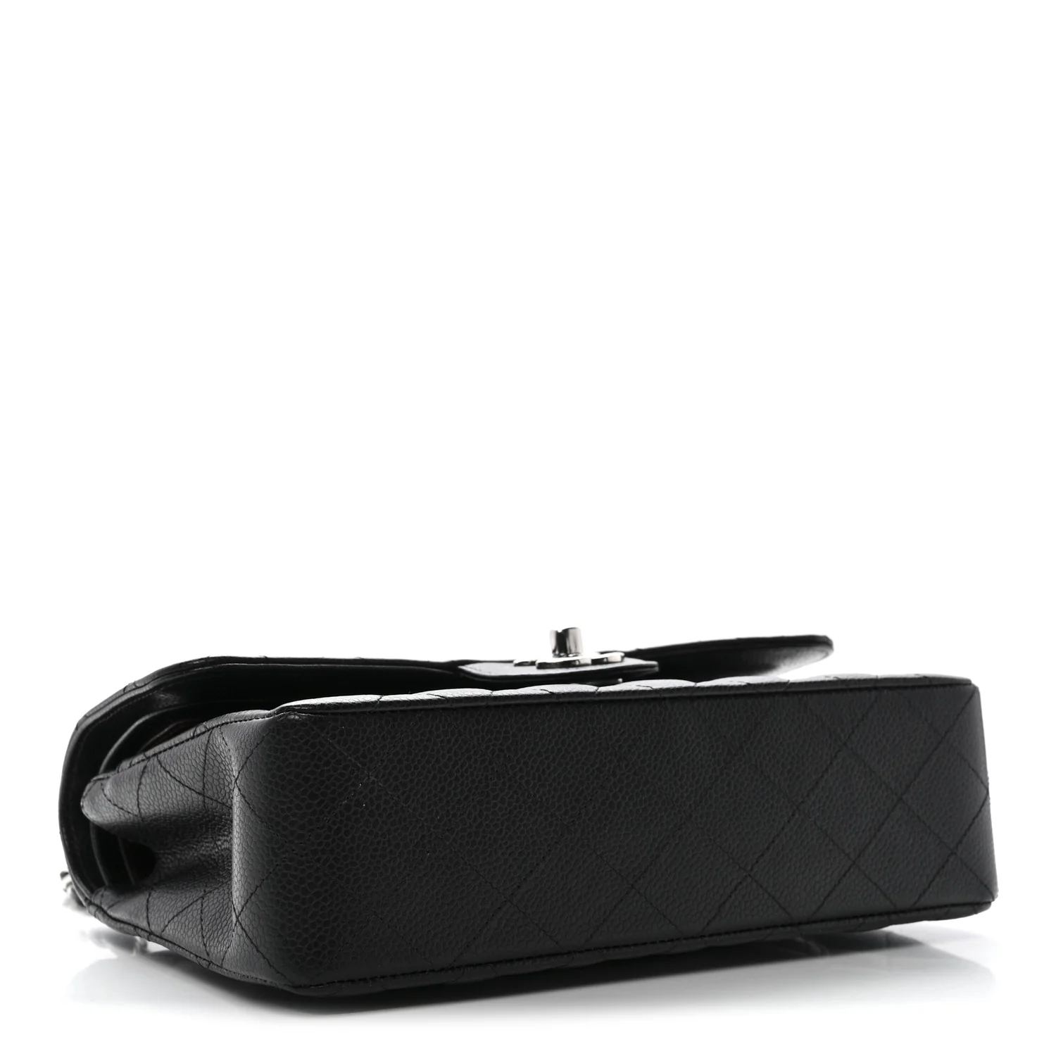 Caviar Quilted Small Double Flap Black - Top Club