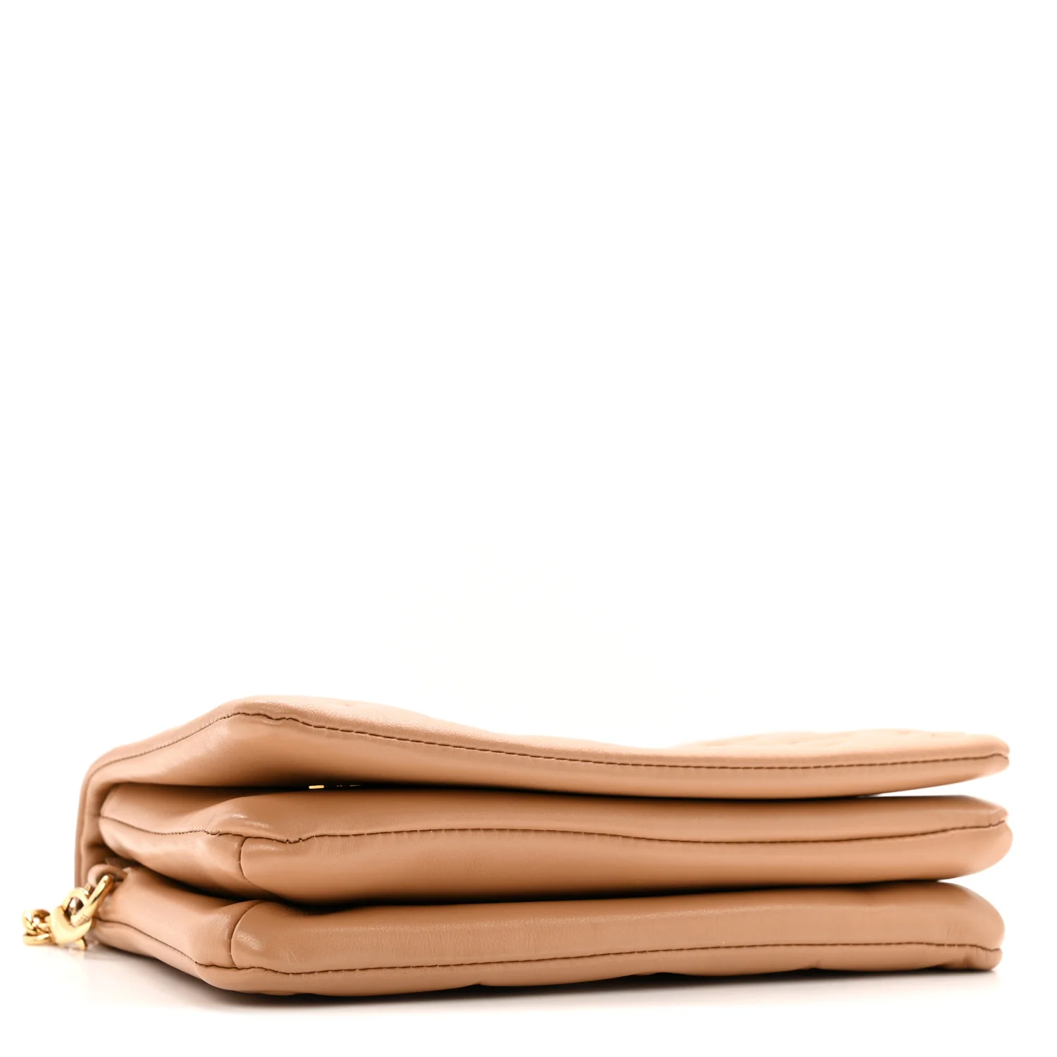 Lambskin Embossed Monogram Pochette Coussin Camel - Top Club