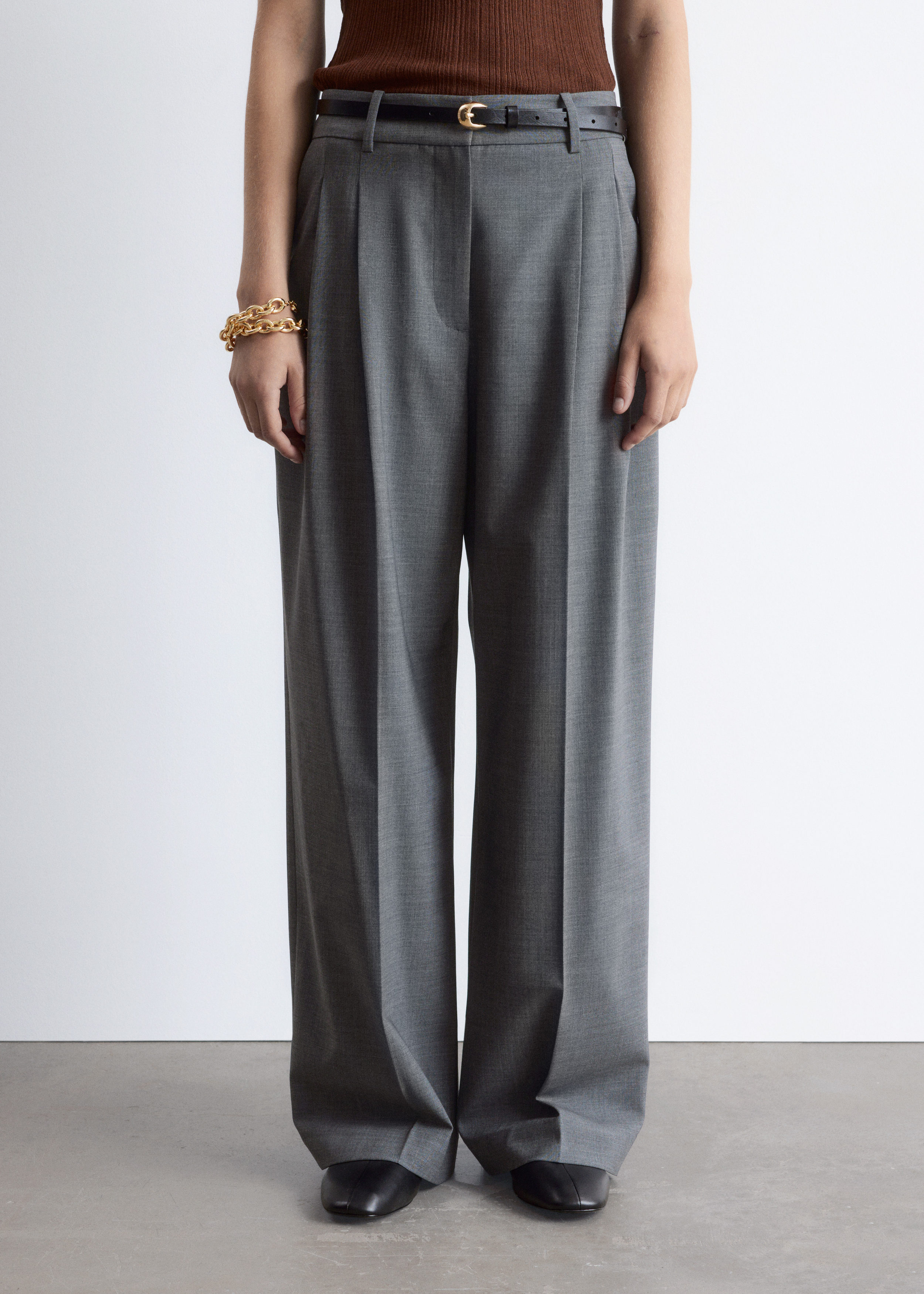 & Other Stories TAILORED WOOL TROUSERS