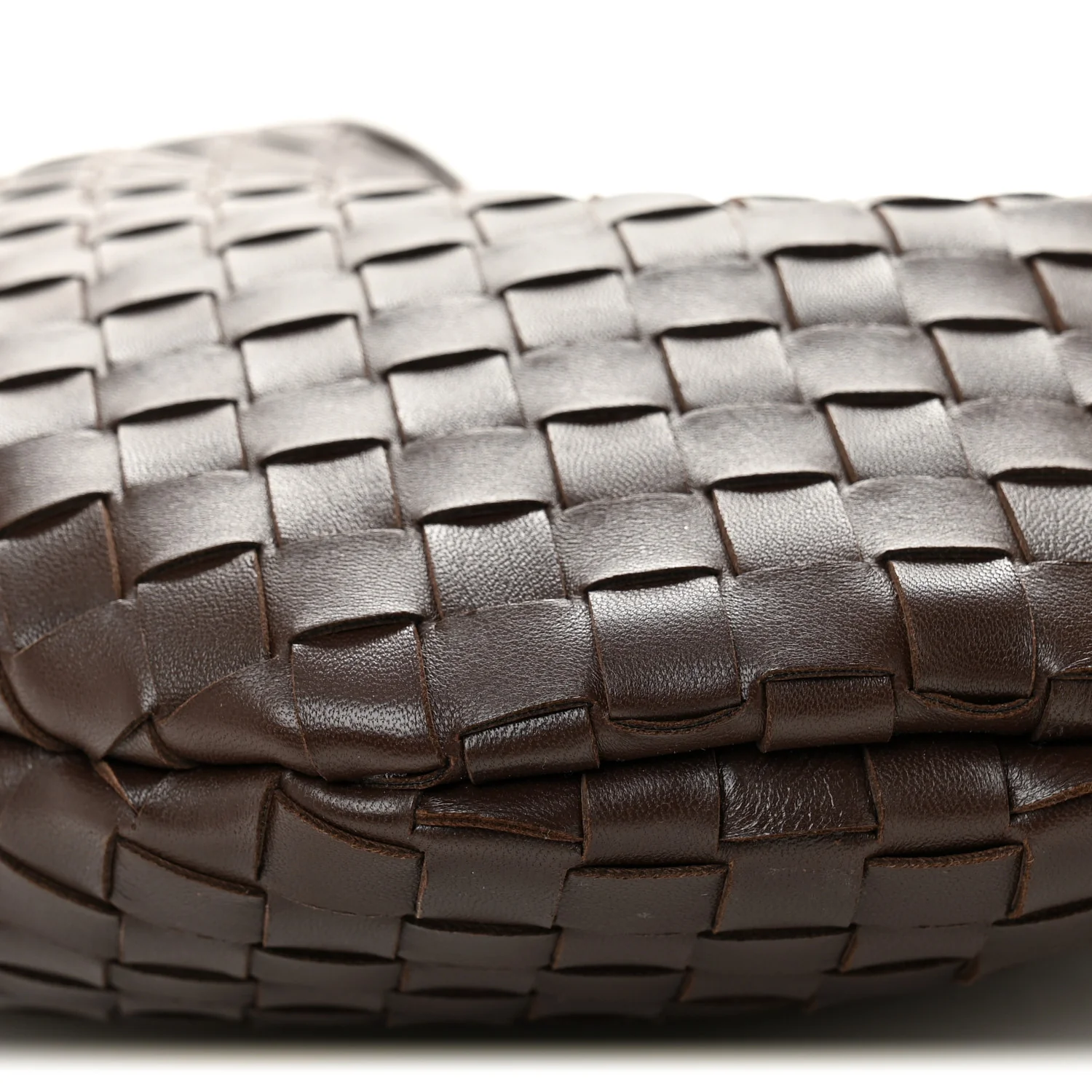 Nappa Intrecciato Sardine Bag Bitter Chocolate - Top Club