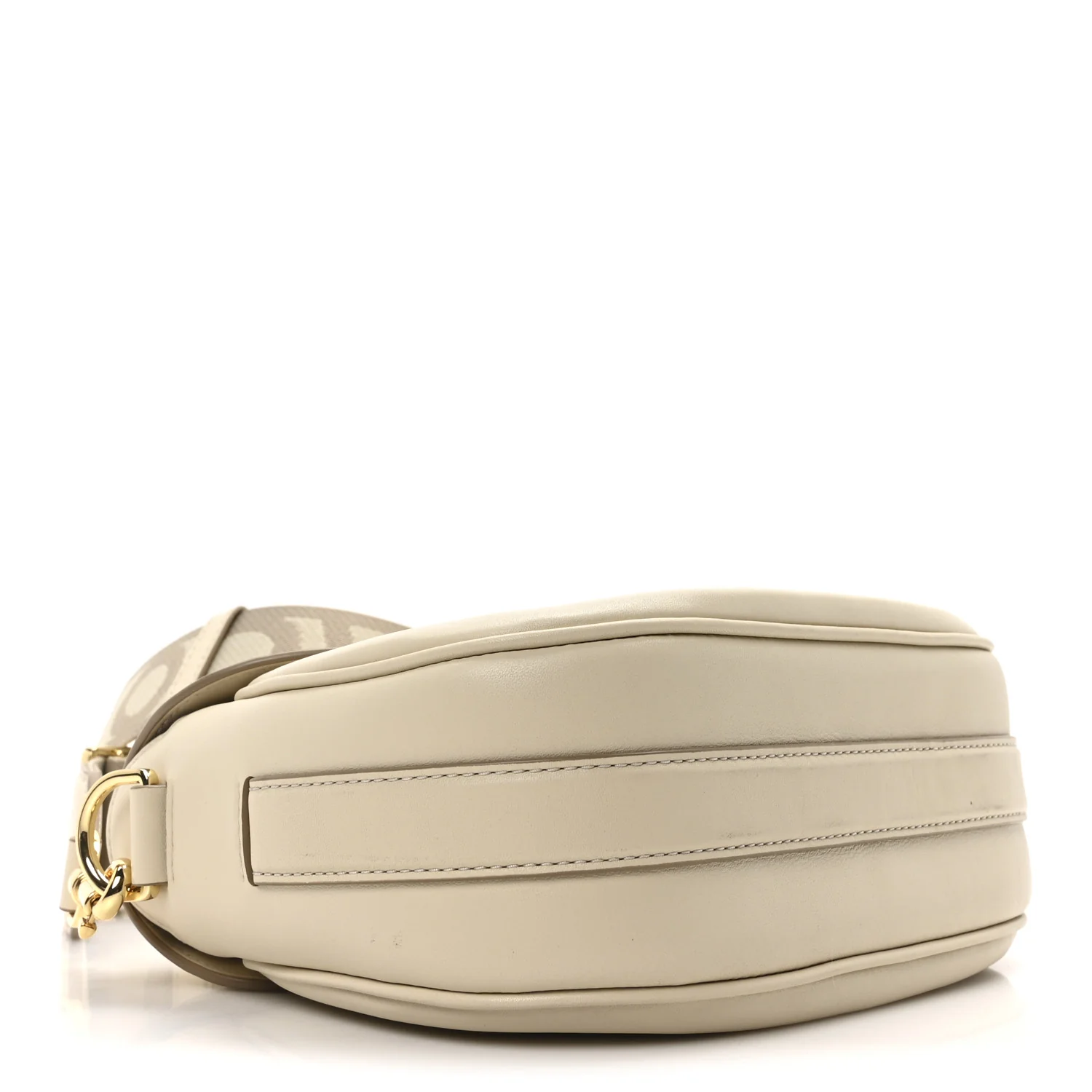 Calfskin Large The Covered J Marc Saddle Bag Cloud White - Top Club