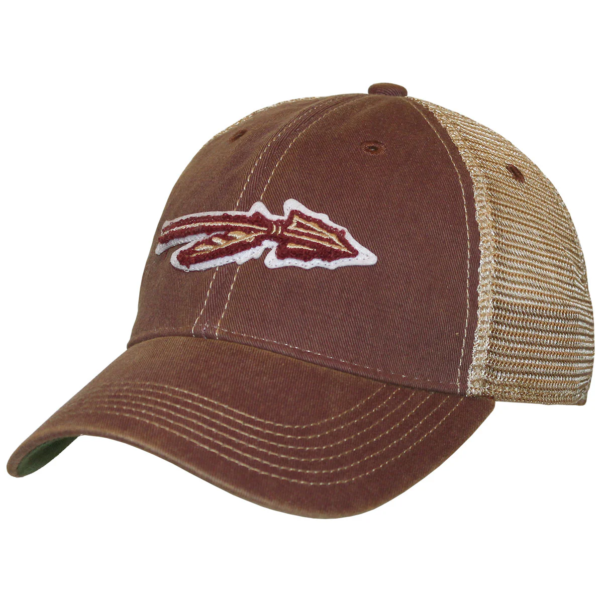 Legacy Chenille Spear Adjustable Trucker Cap - Garnet - MoB Apparel