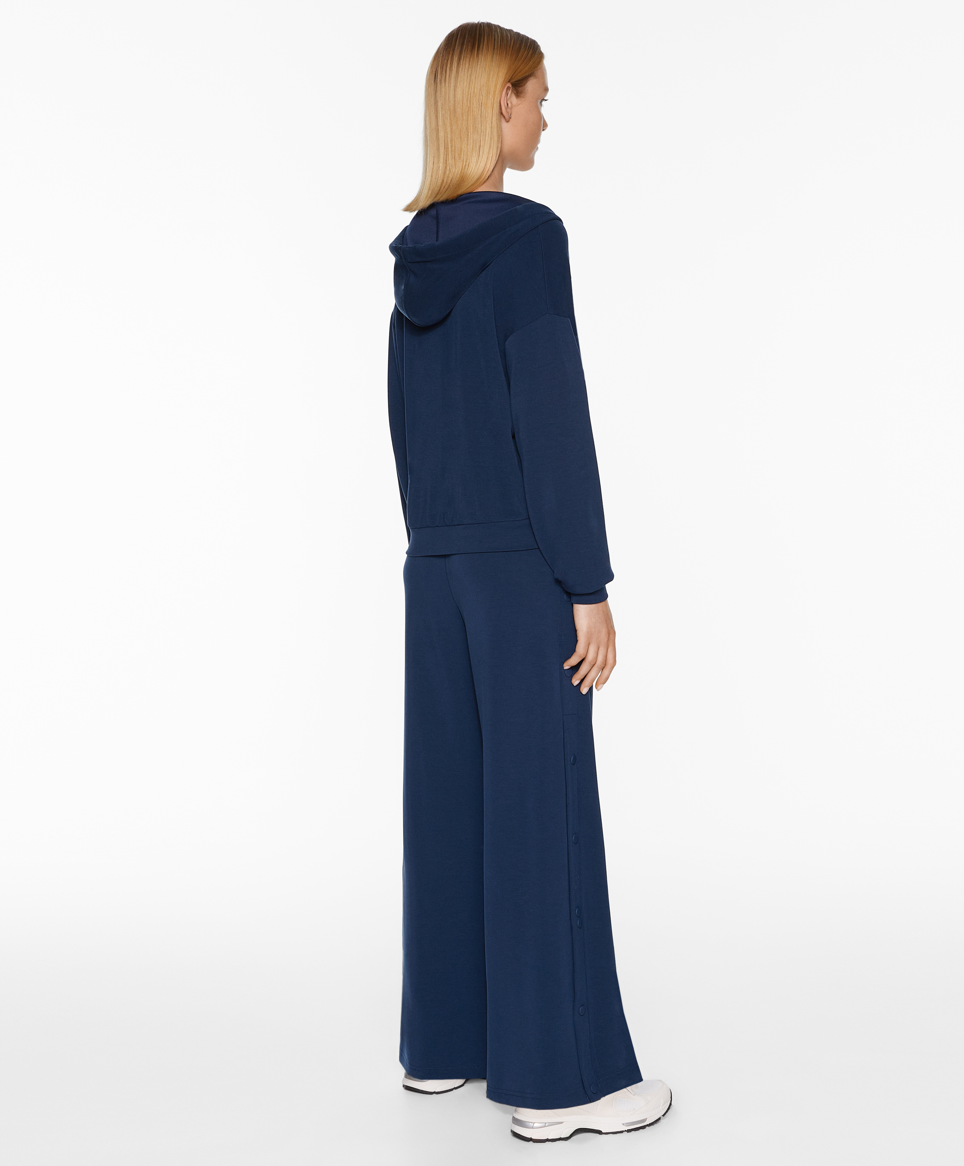 OYSHO V-neck sweatshirt with modal
