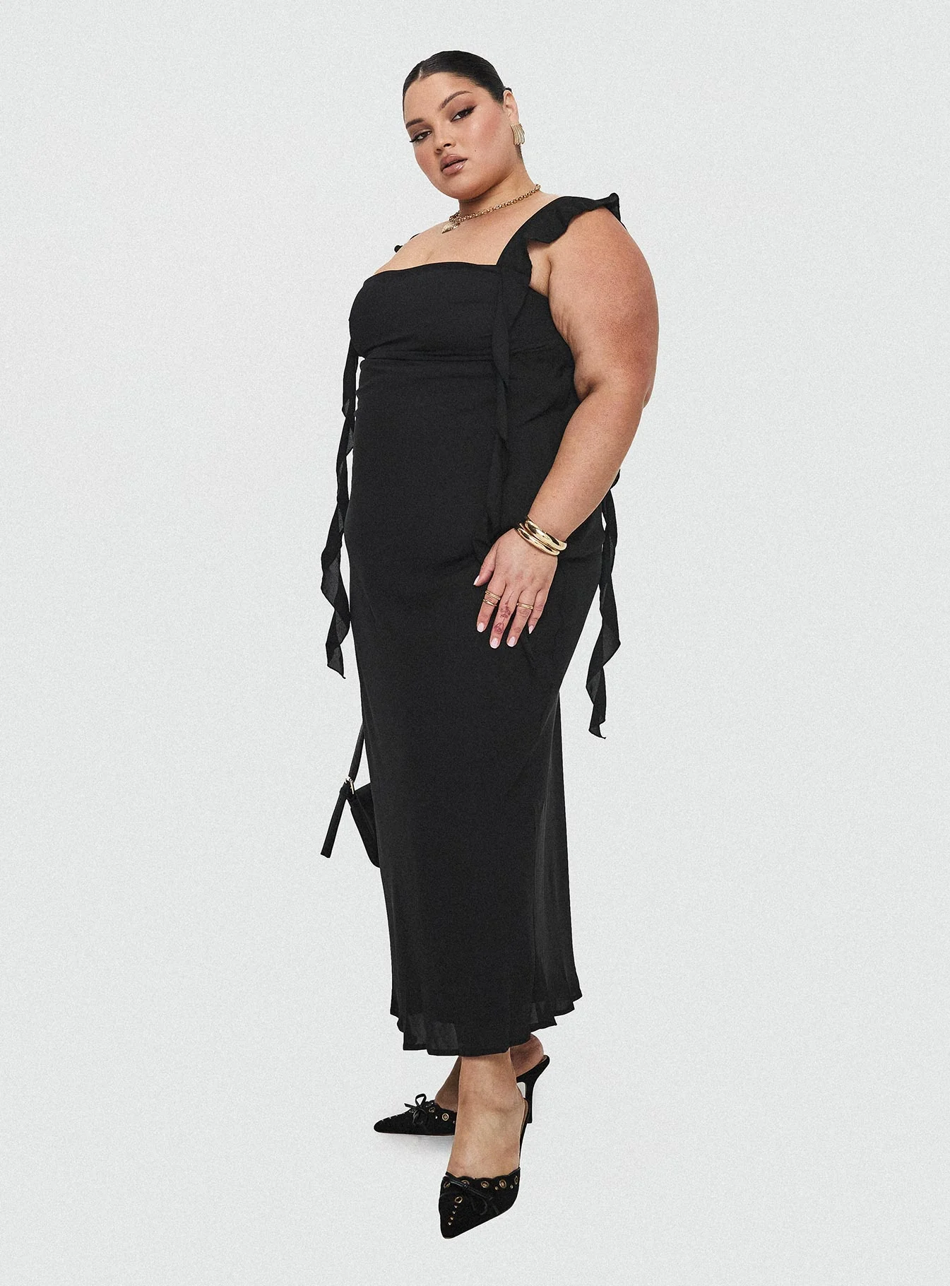 Lanai Maxi Dress Black Curve