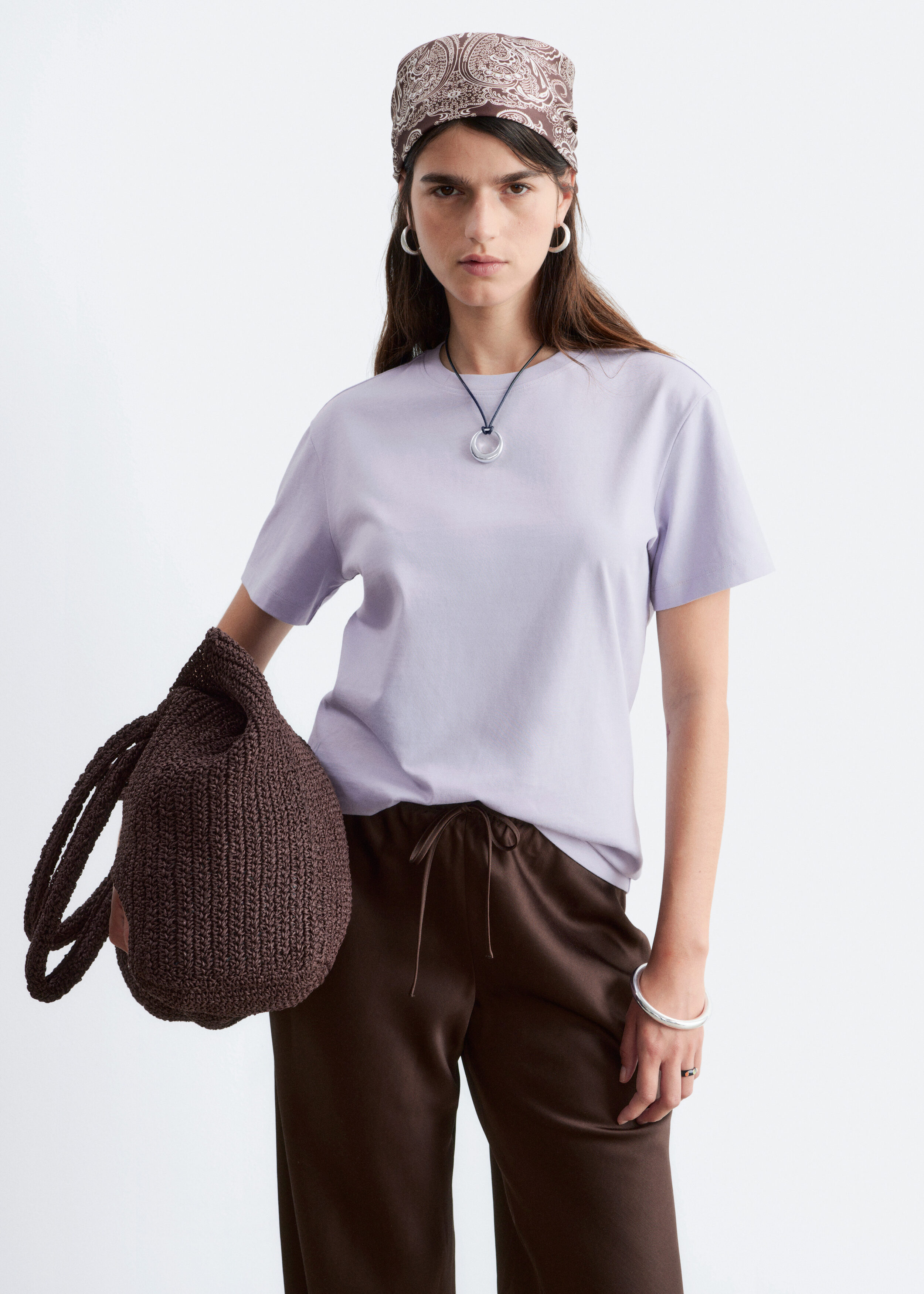 & Other Stories COTTON CREW-NECK T-SHIRT