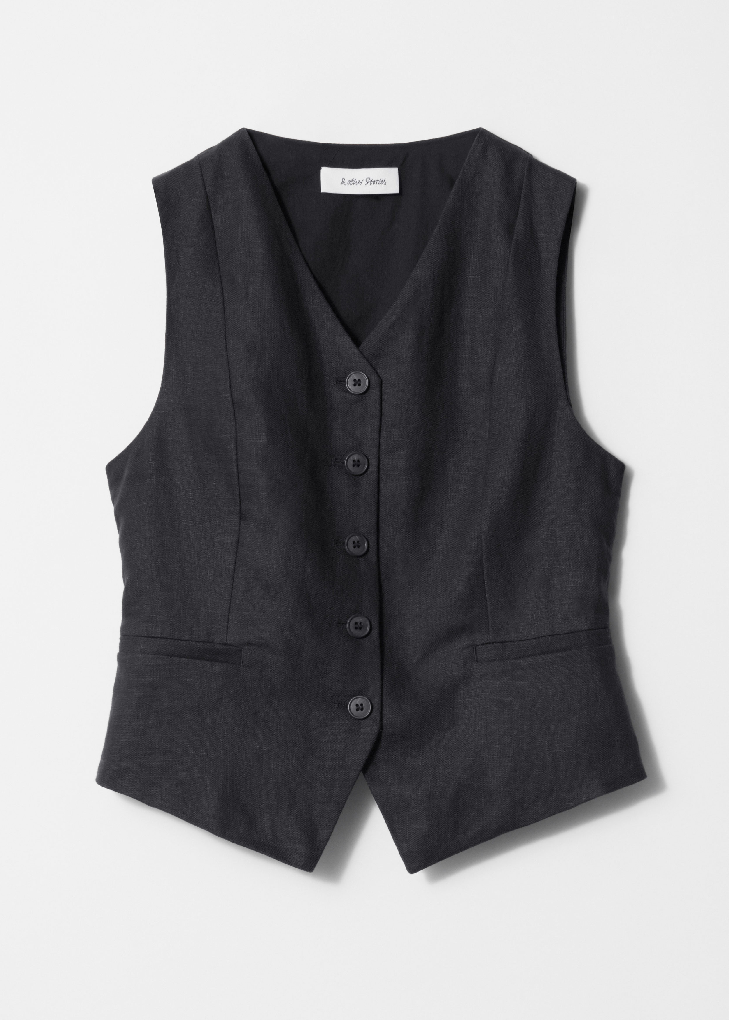 & Other Stories TAILORED LINEN VEST