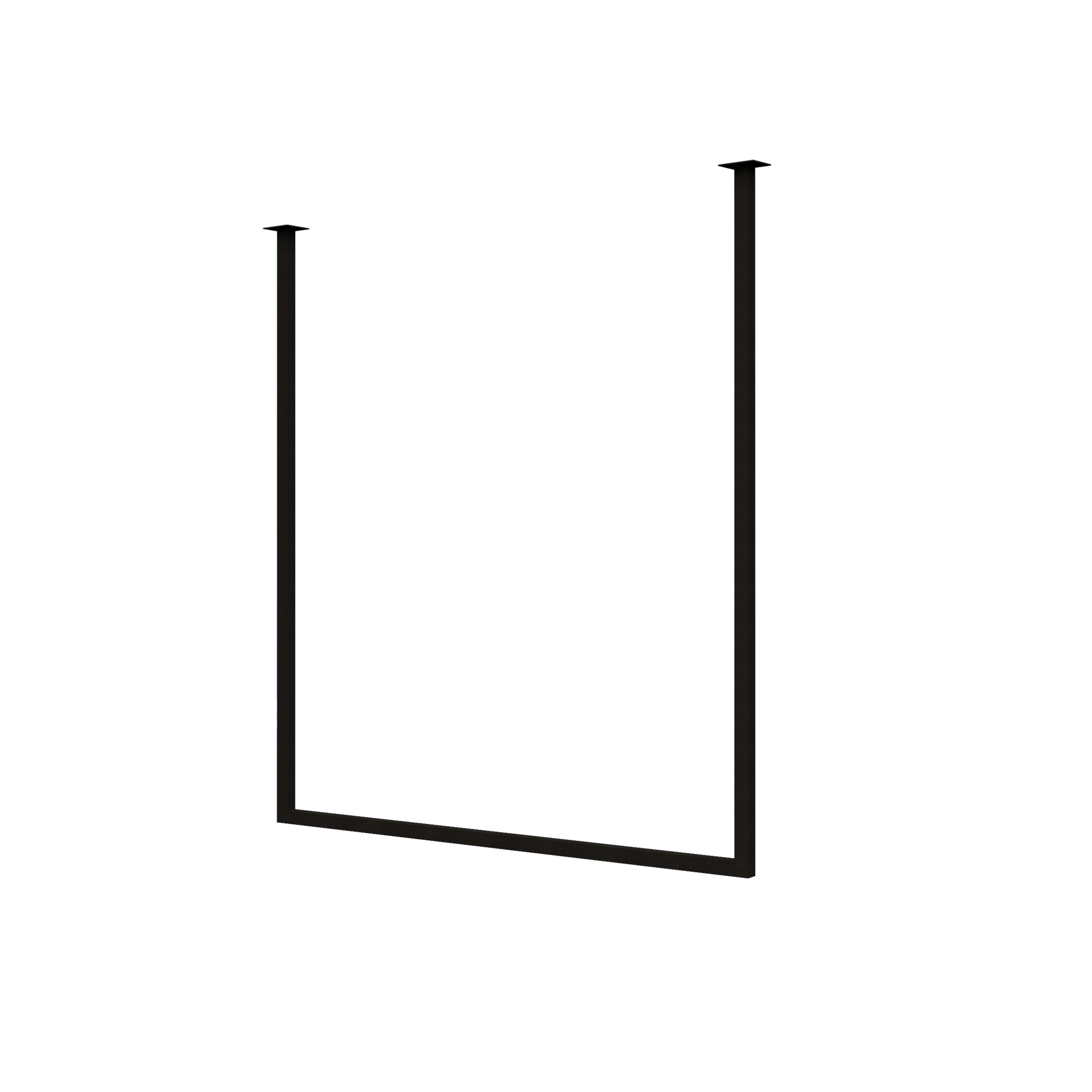 Kapstok Tulum 80 cm zwart
