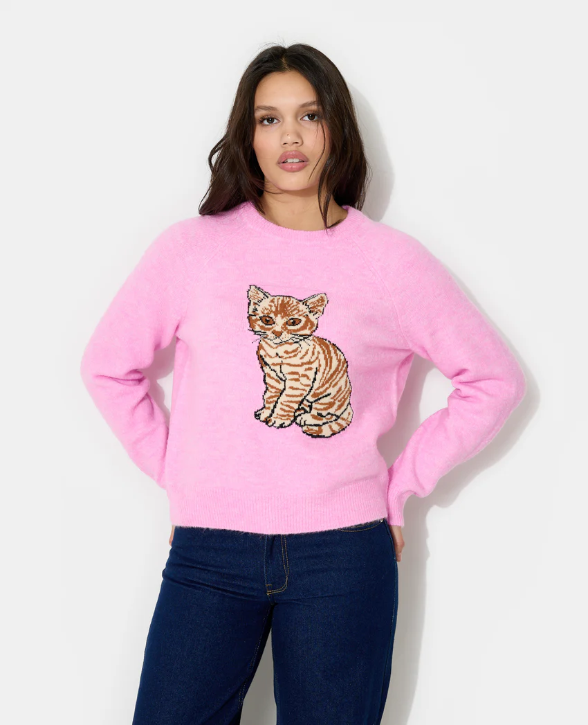 Pimkie Pull en maille avec chaton