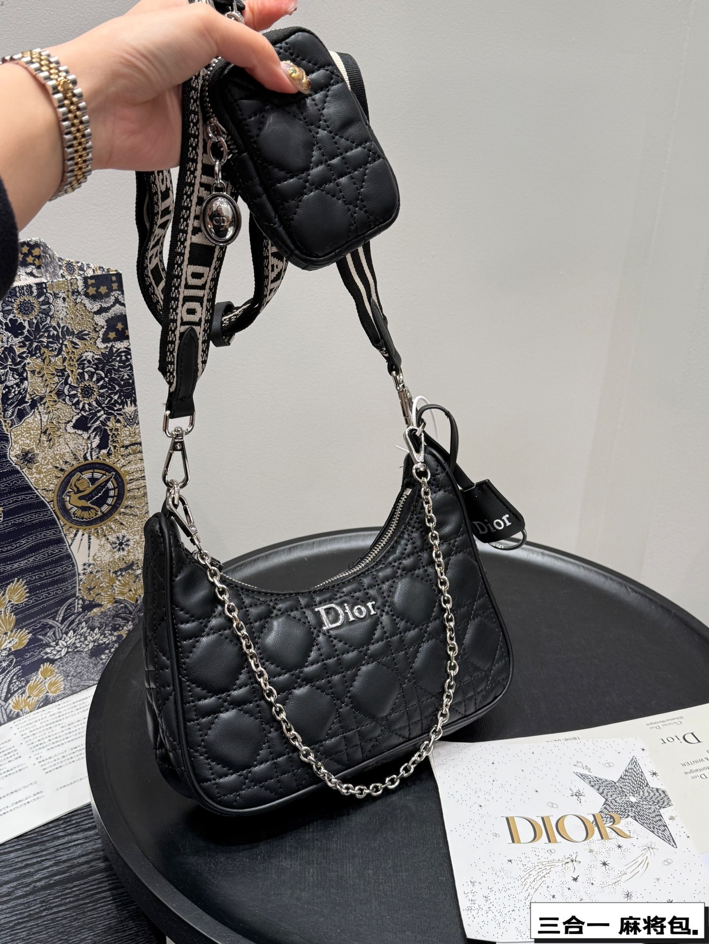D new arrival chain hobo bag size: 23*17 cm - Top Club