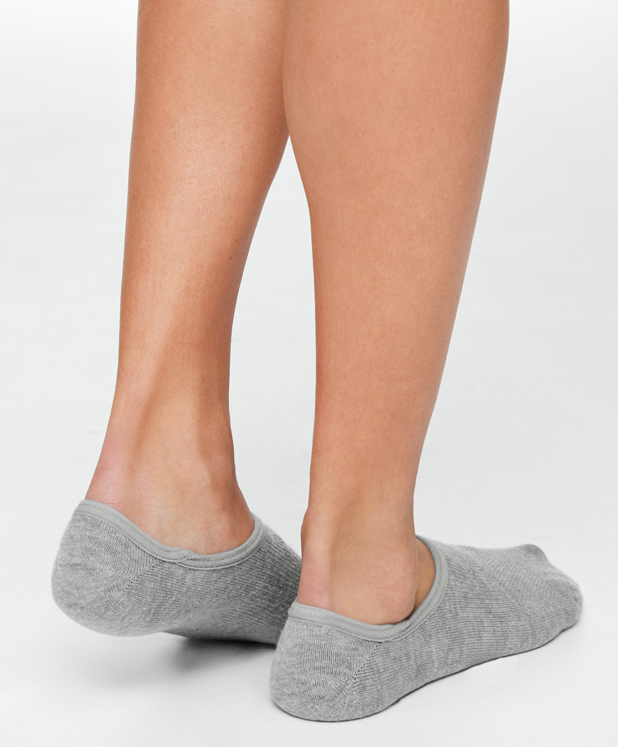 OYSHO 3 pairs of high-cut cotton blend invisible sports socks
