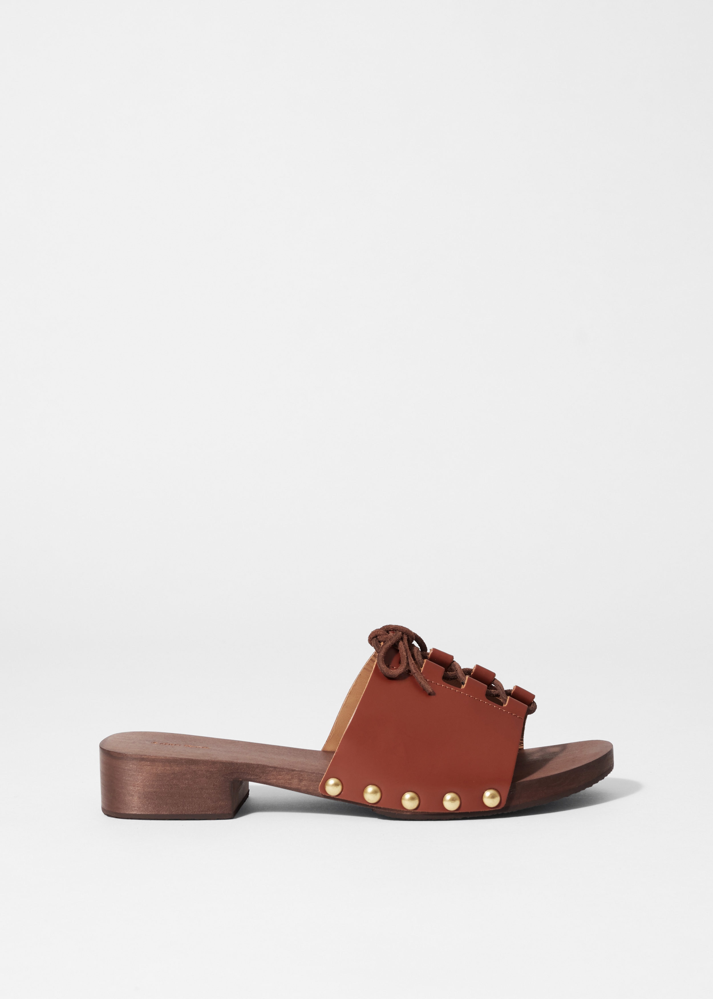 & Other Stories LACE-UP CLOG SANDALS