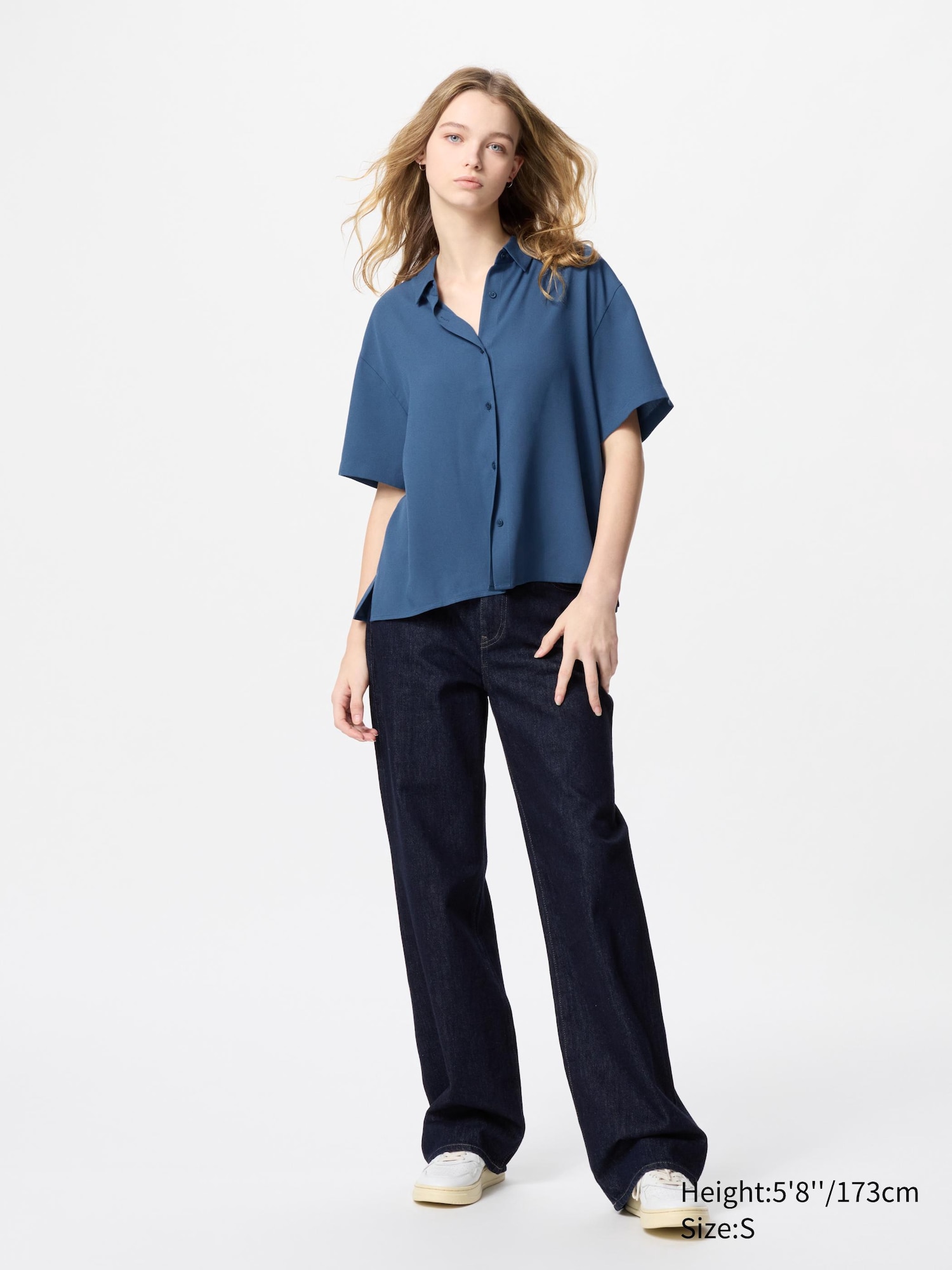 Rayon Short Sleeve Blouse