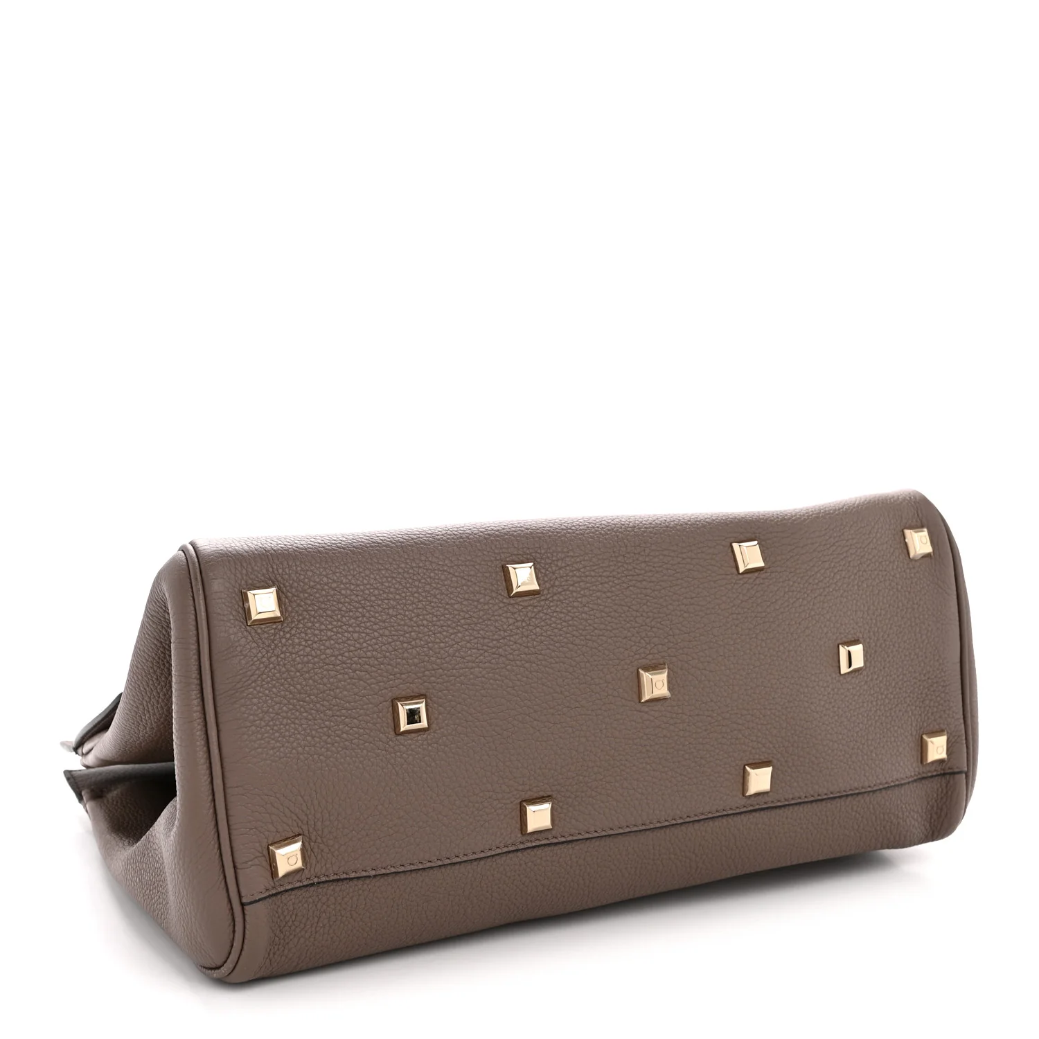 Calfskin Large Studio Bag Caraway Seed - Top Club