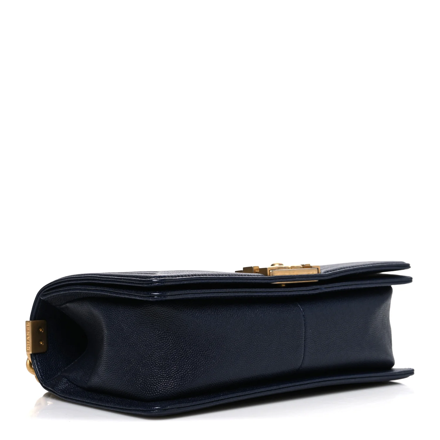 Caviar Quilted Medium Boy Flap Navy - Top Club