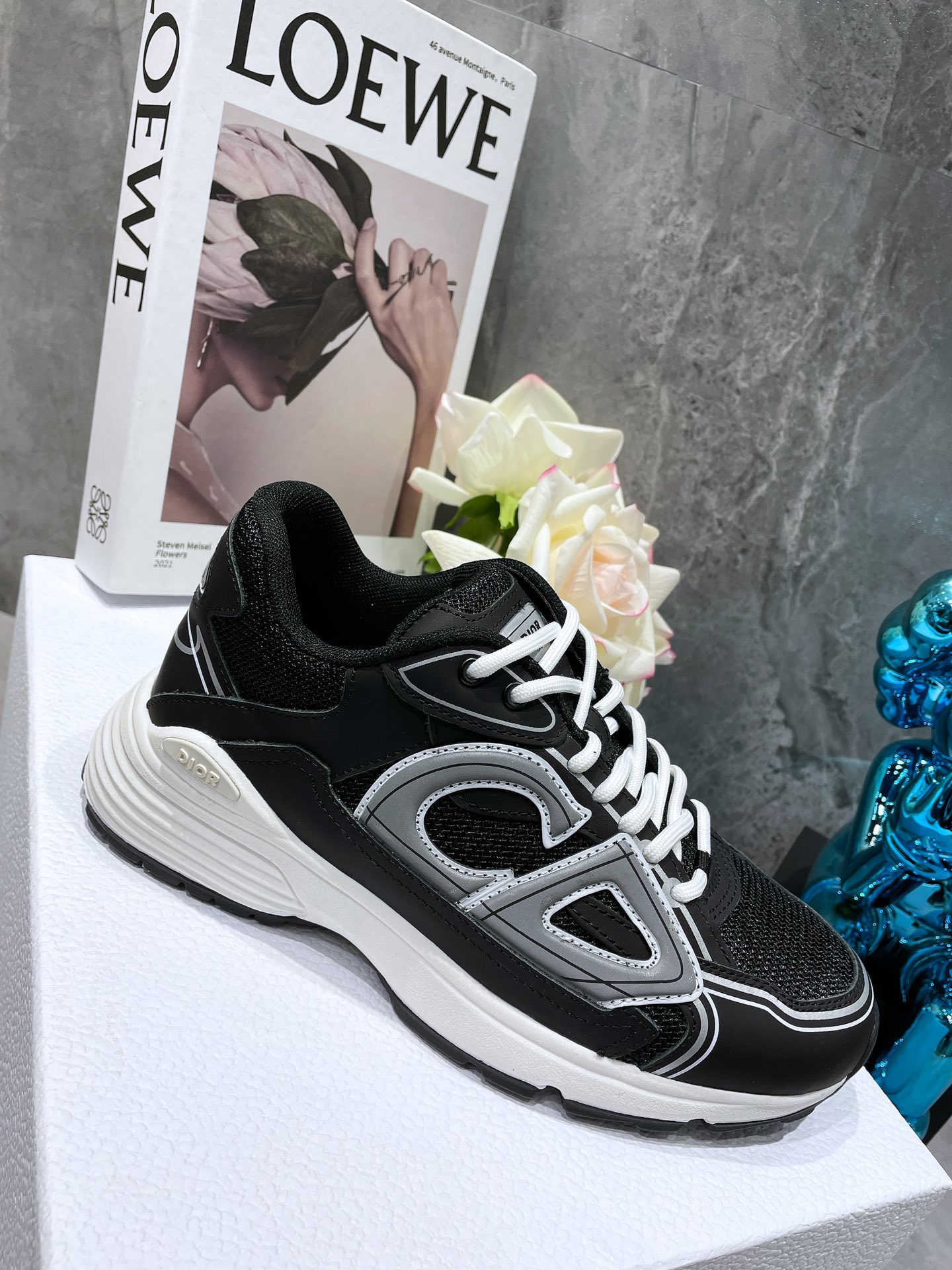 Dior B30 Dad Sneakers Black (AA Normal Quality Version) - Sneaker Replica Workshop